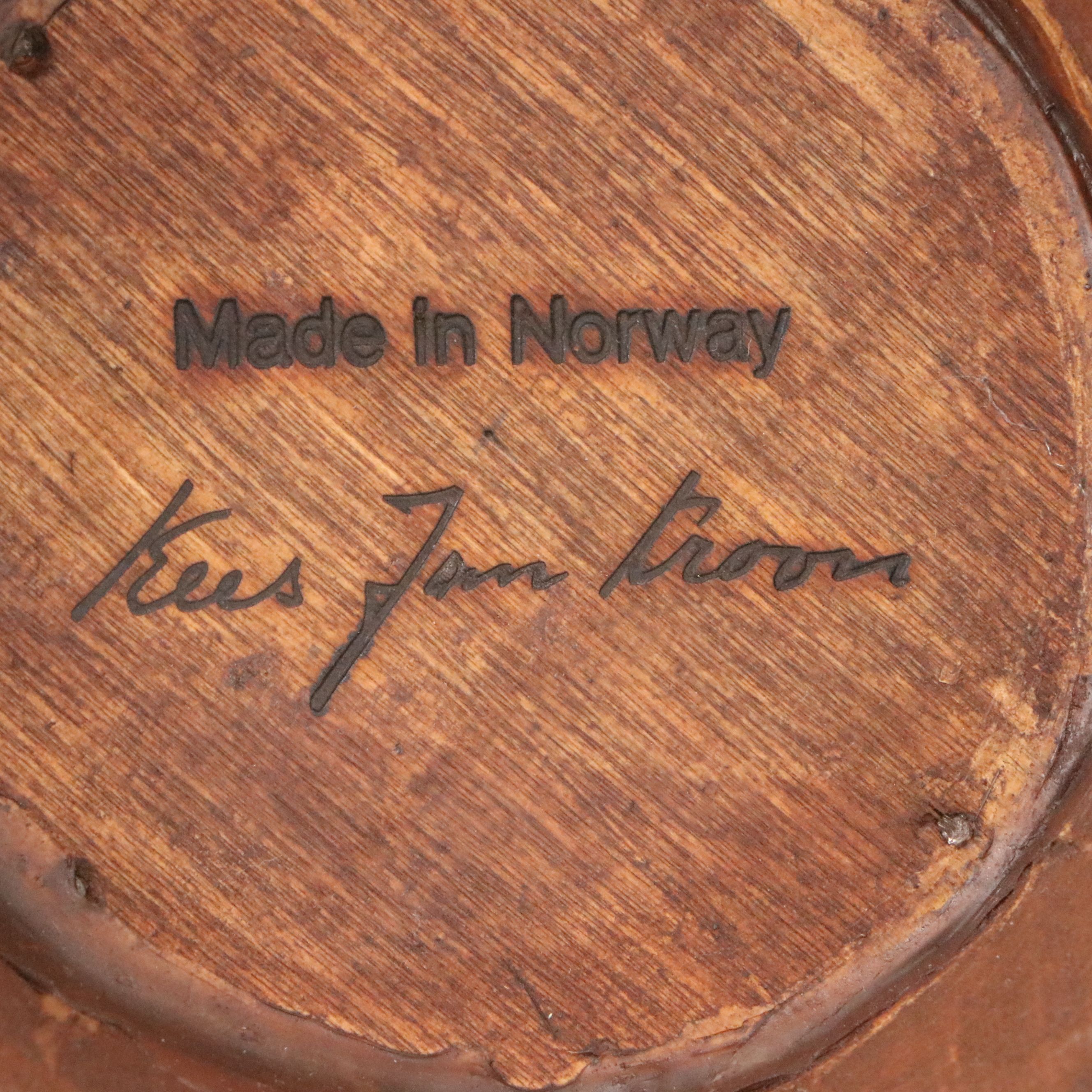 Norwegian Hand-Carved Folk Art Tankard