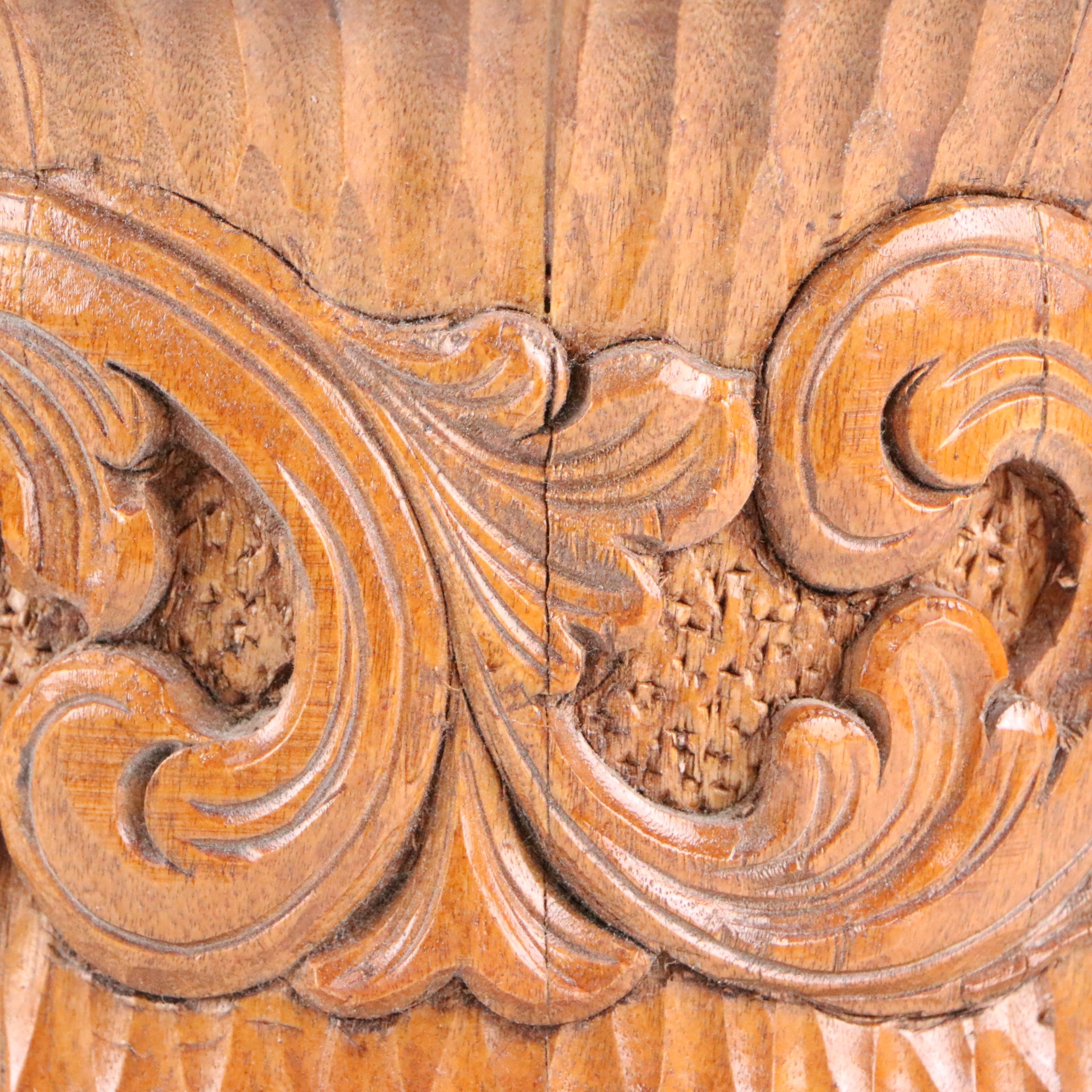 Norwegian Hand-Carved Folk Art Tankard