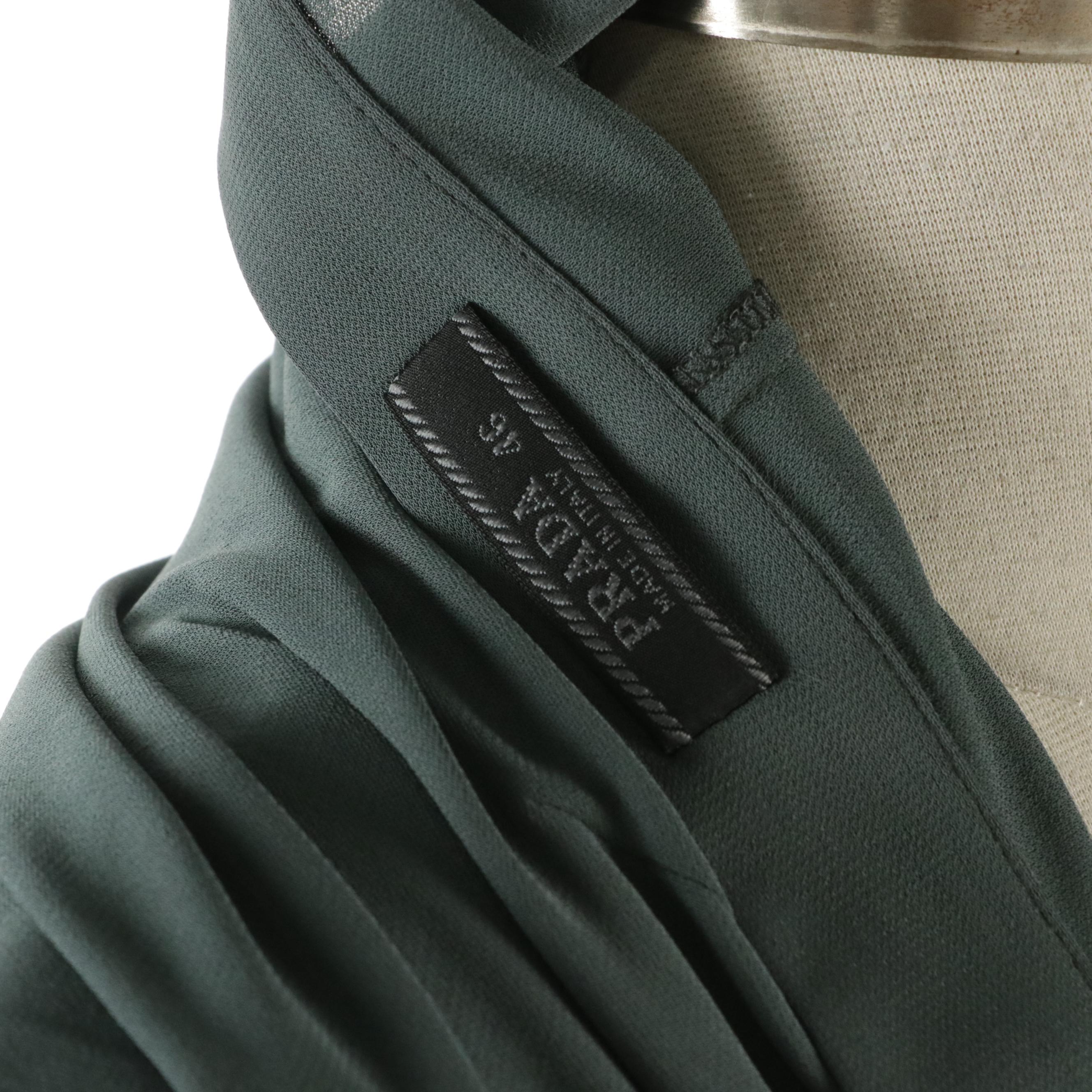 Prada Slate Blue Skirt with 7" Slit in Back and Retains Tag