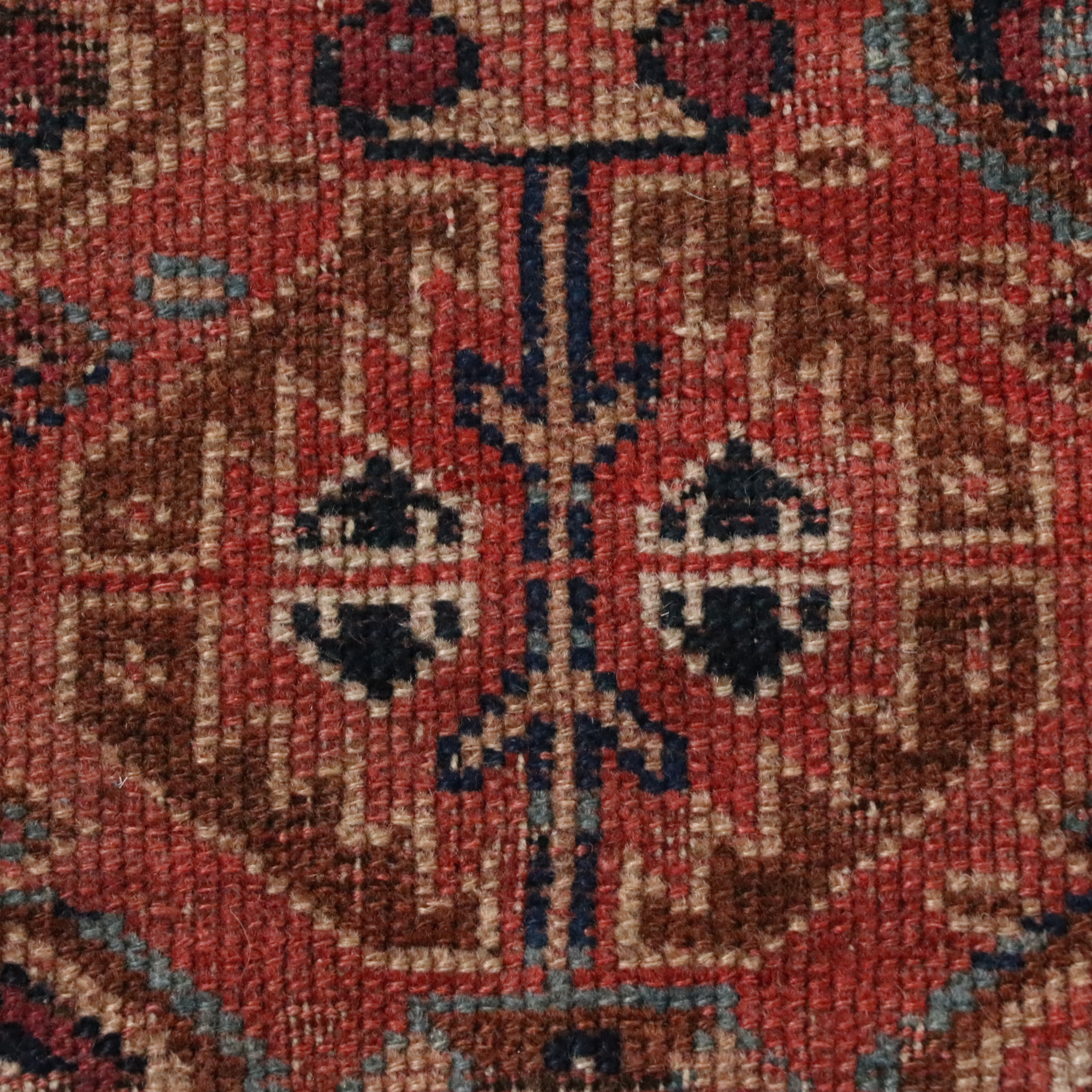 4'4 x 5'3 Hand-Knotted Caucasian Kazak Area Rug