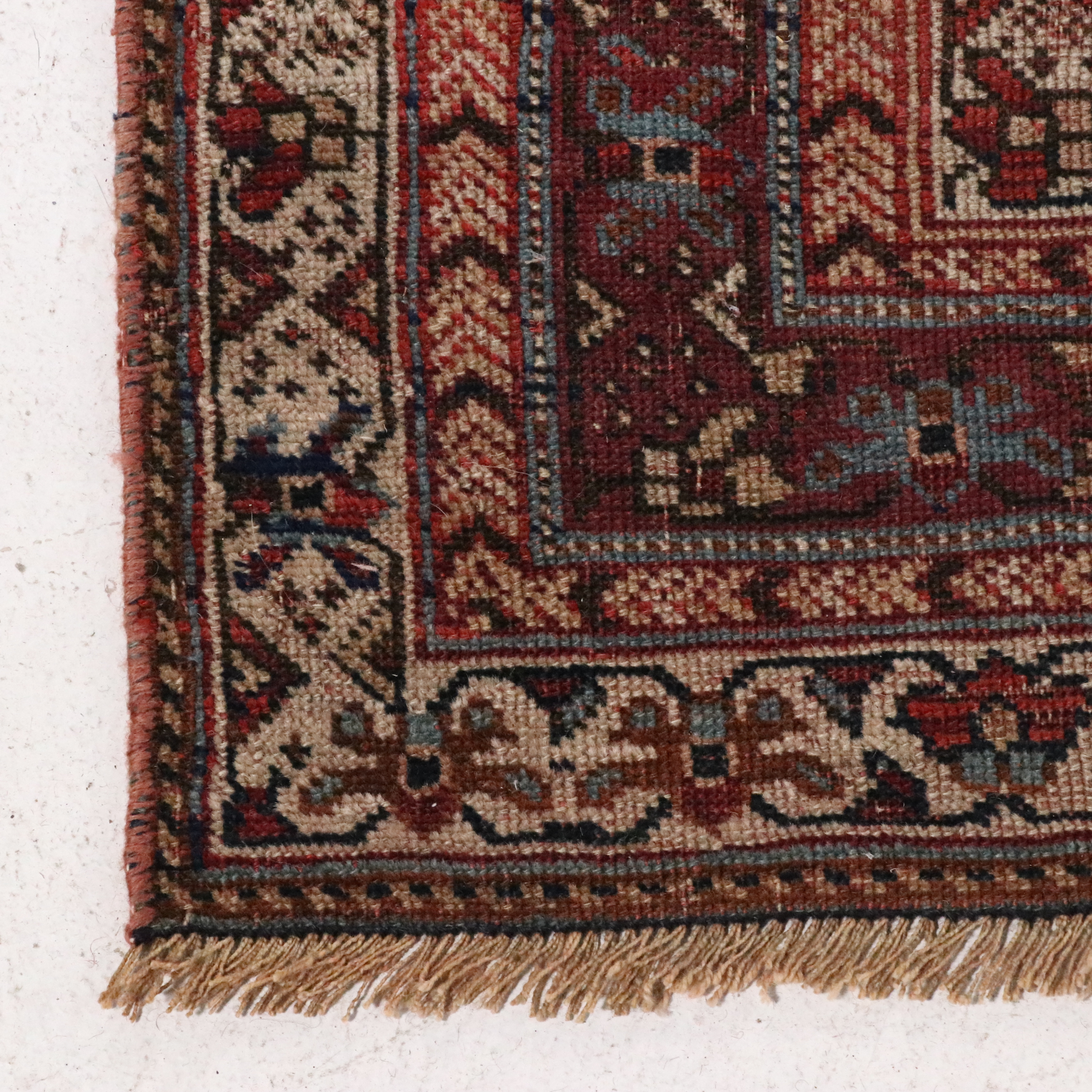 4'4 x 5'3 Hand-Knotted Caucasian Kazak Area Rug