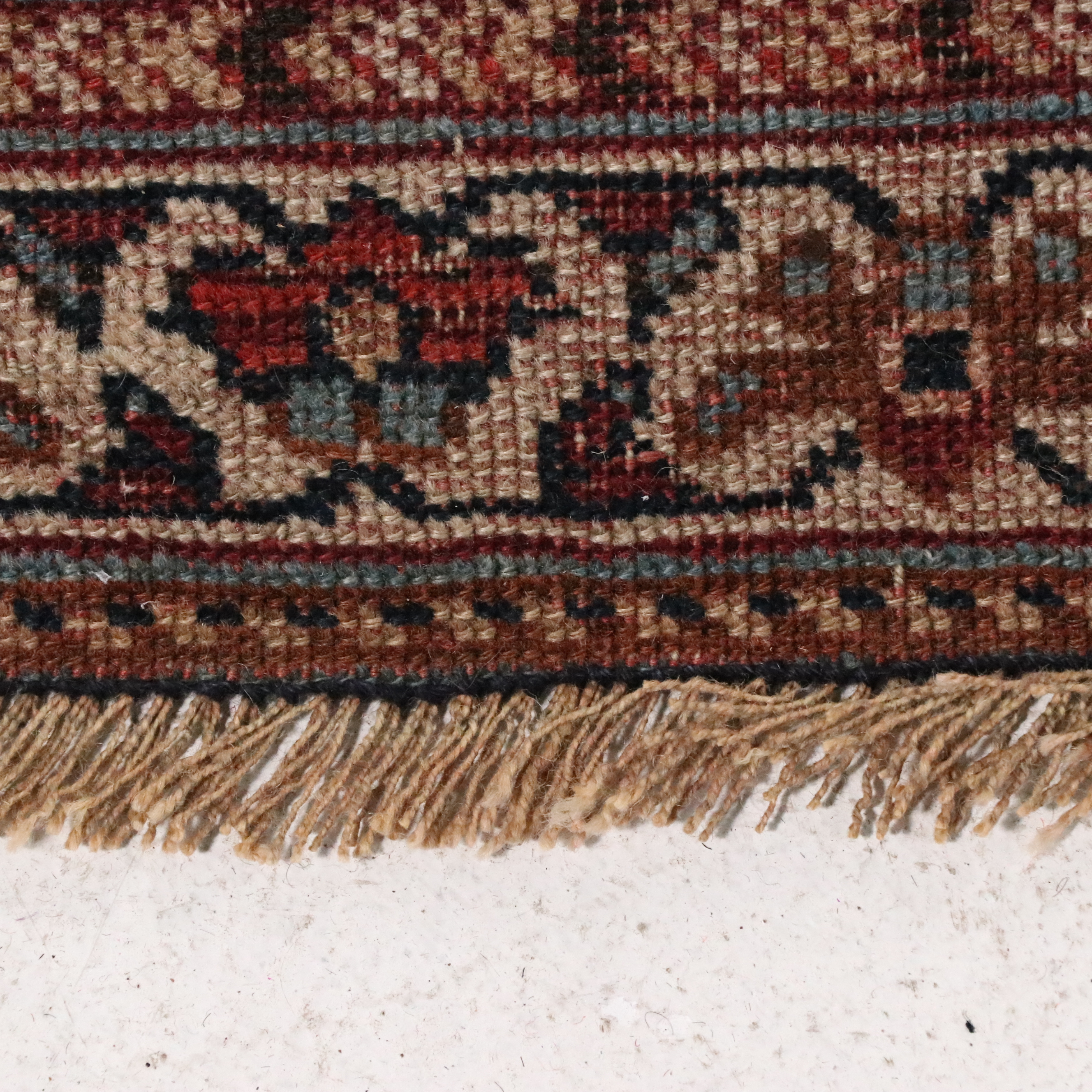 4'4 x 5'3 Hand-Knotted Caucasian Kazak Area Rug