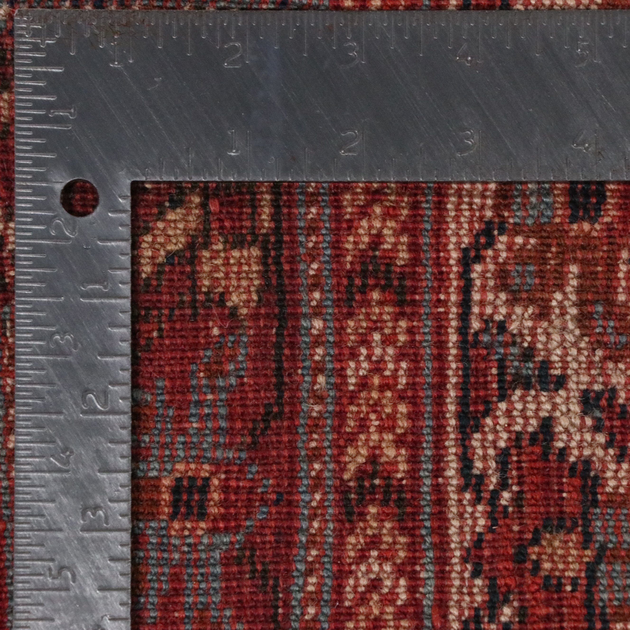 4'4 x 5'3 Hand-Knotted Caucasian Kazak Area Rug