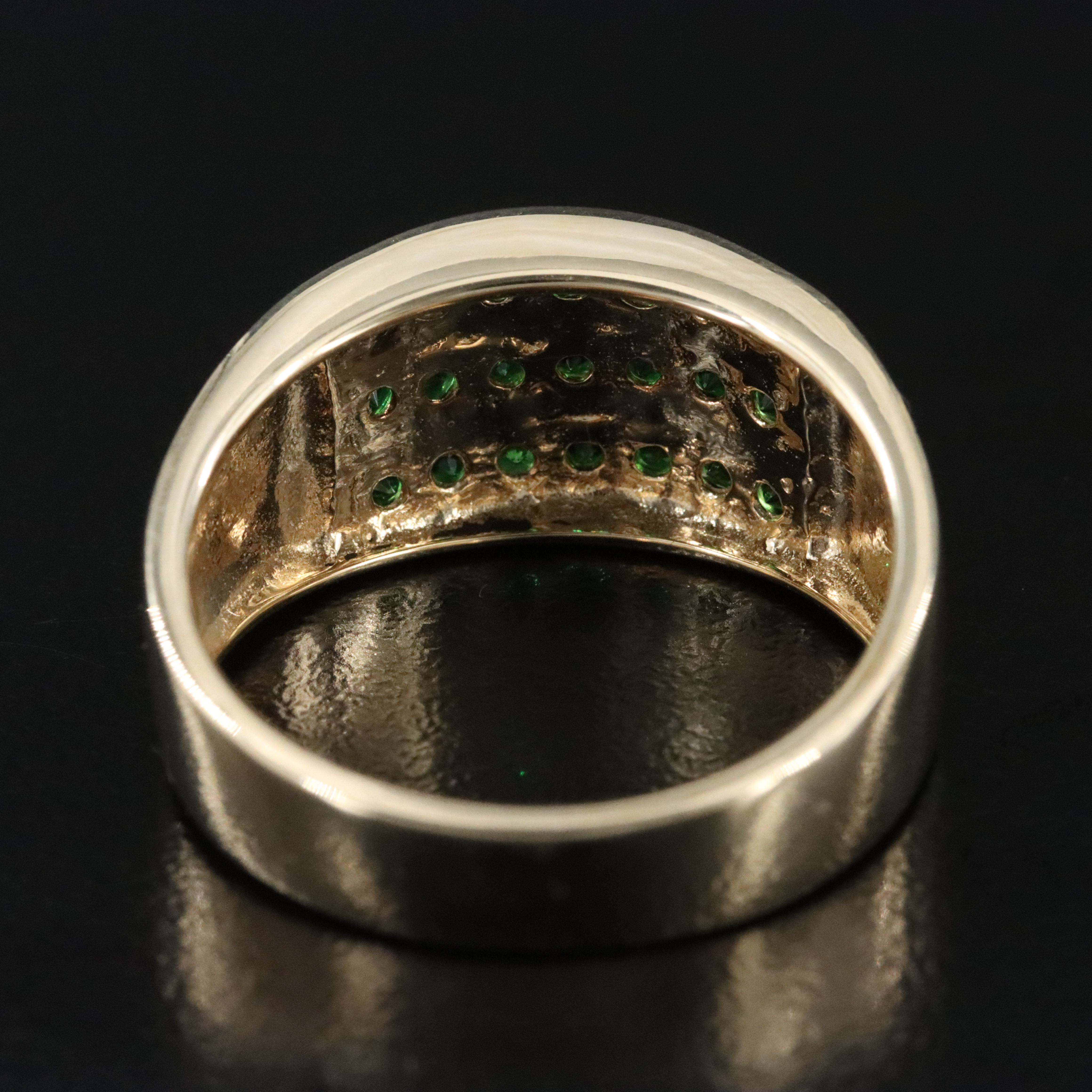 10K Diopside Ring