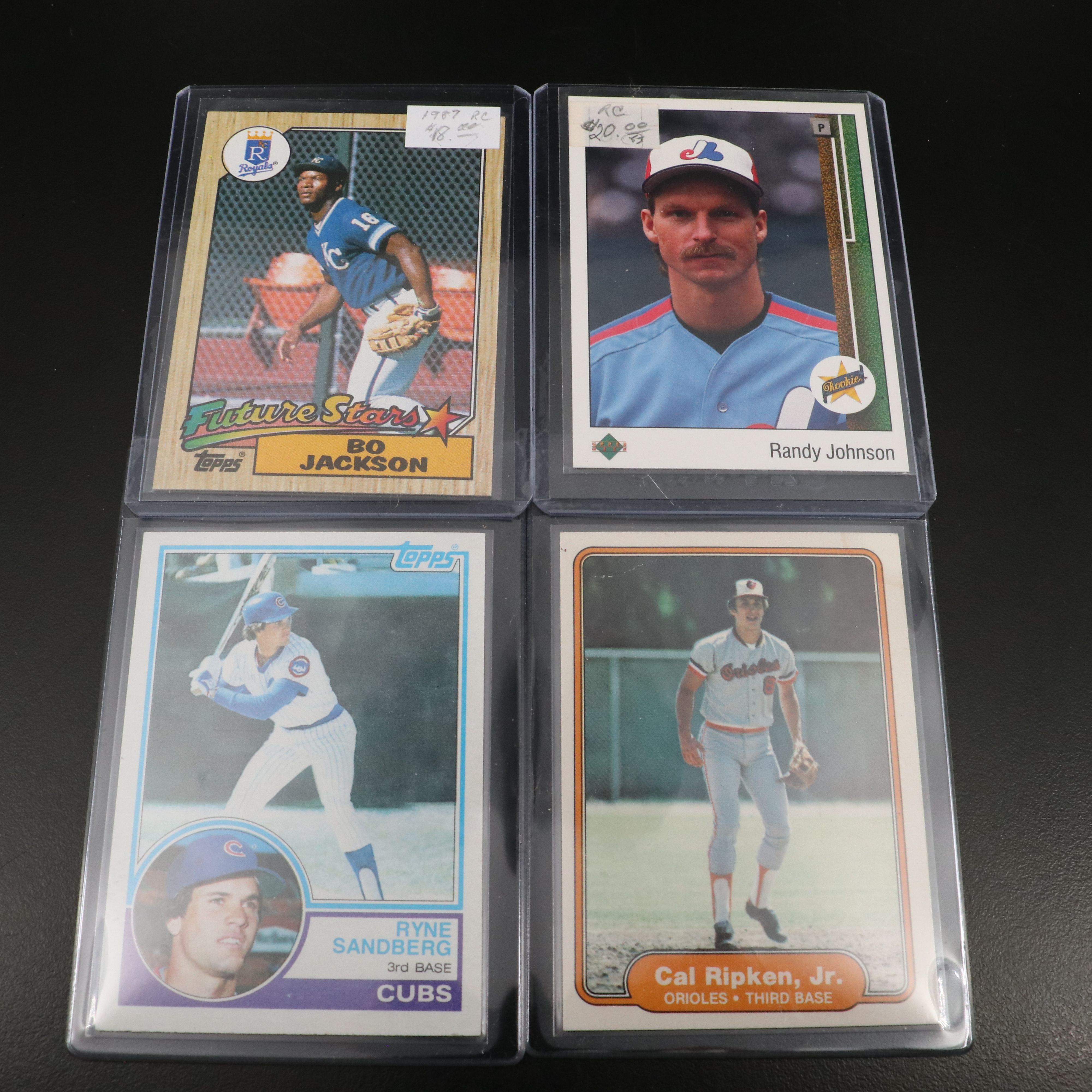Topps with Other Baseball Cards Featuring Rickey Henderson Rookie and More