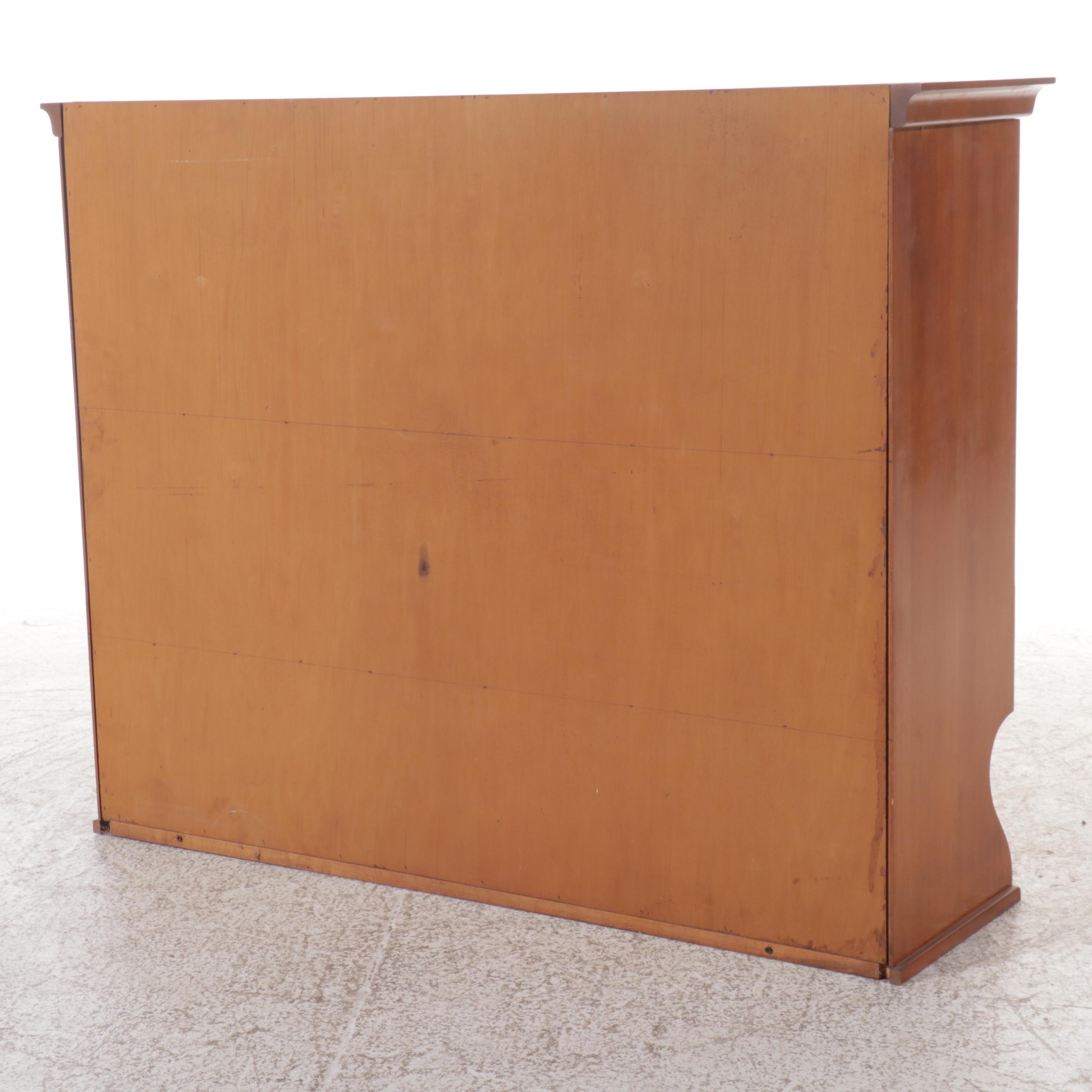 American Colonial Style Maple China Cabinet