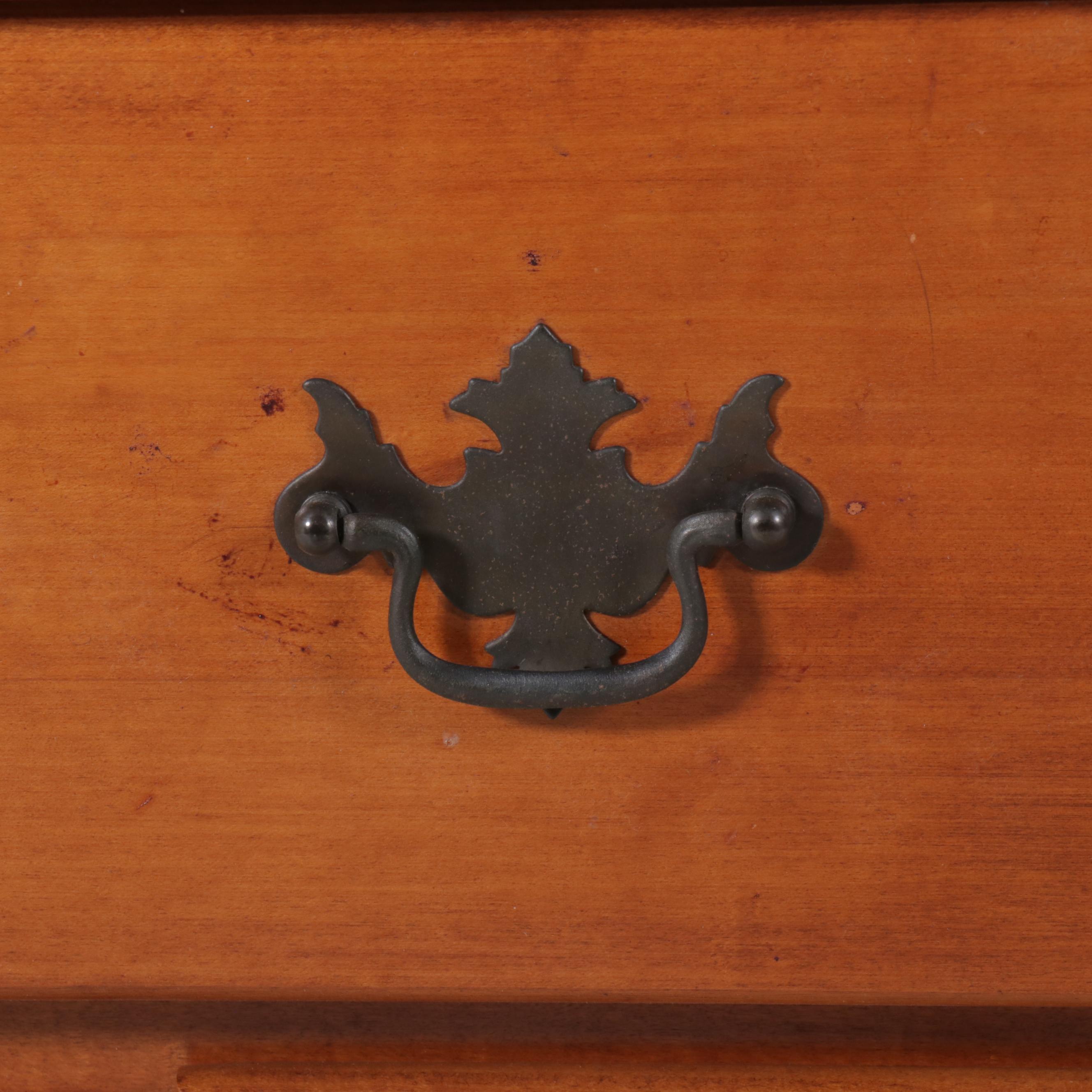 American Colonial Style Maple China Cabinet