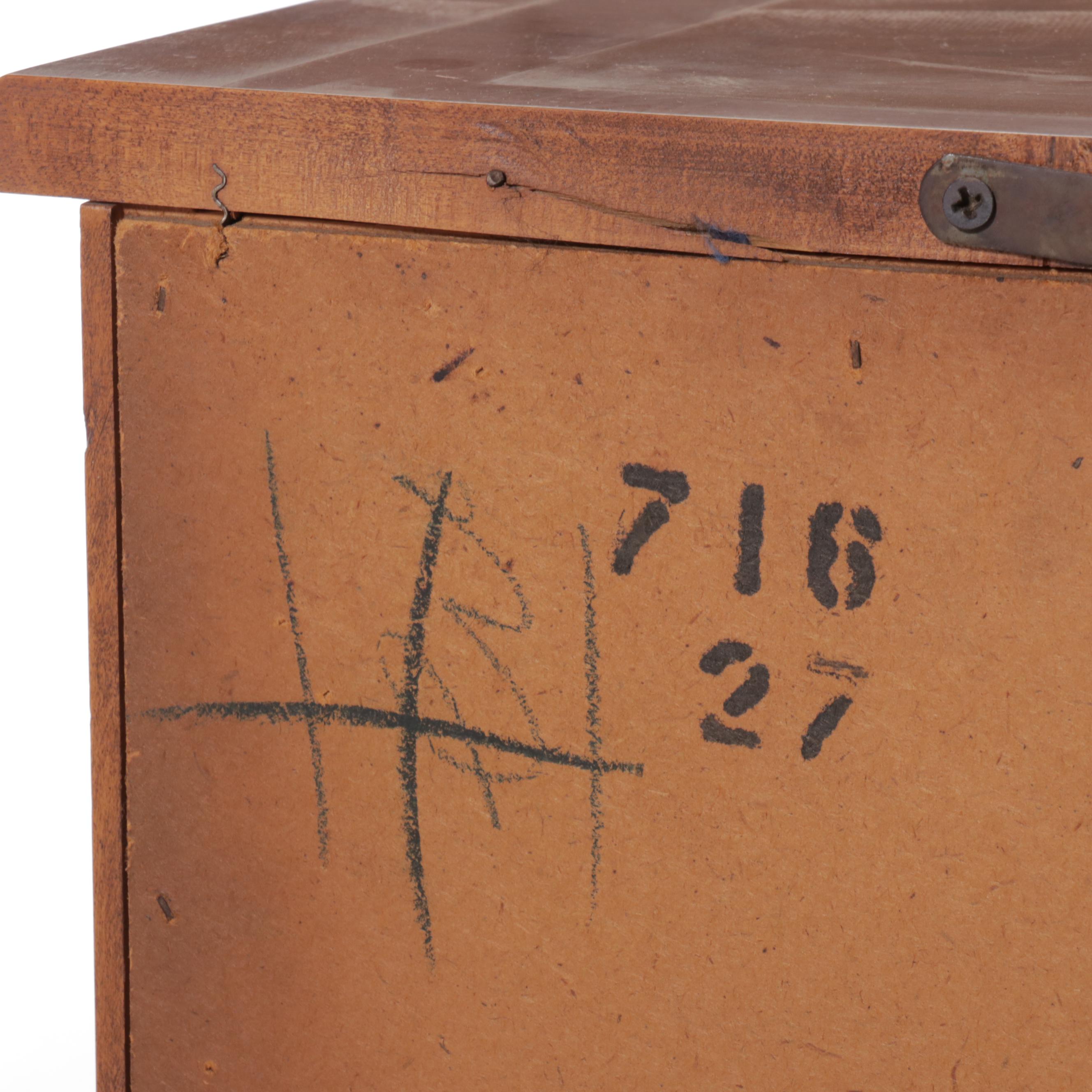 American Colonial Style Maple China Cabinet