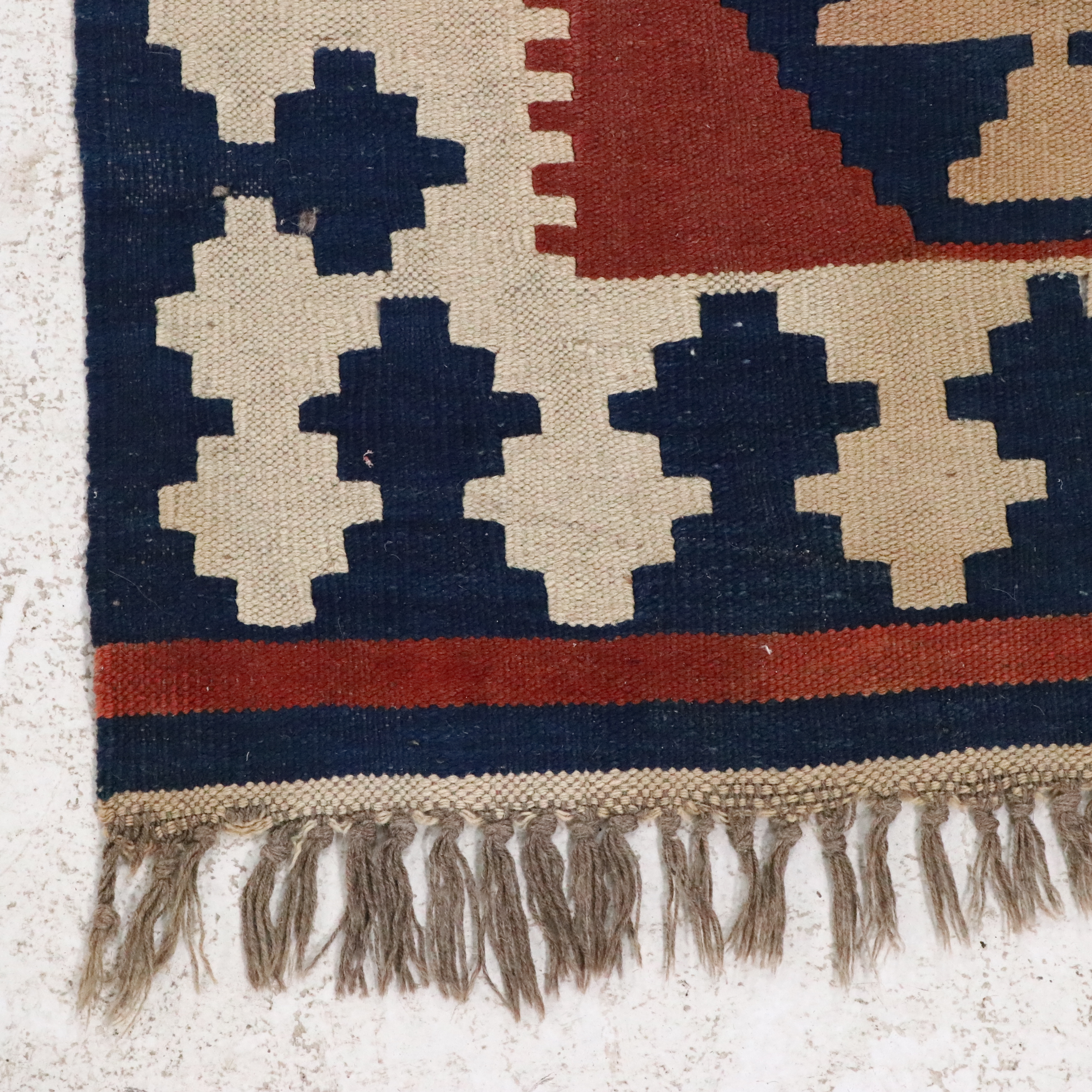6'7 x 8'9 Handwoven Turkish Kilim Area Rug