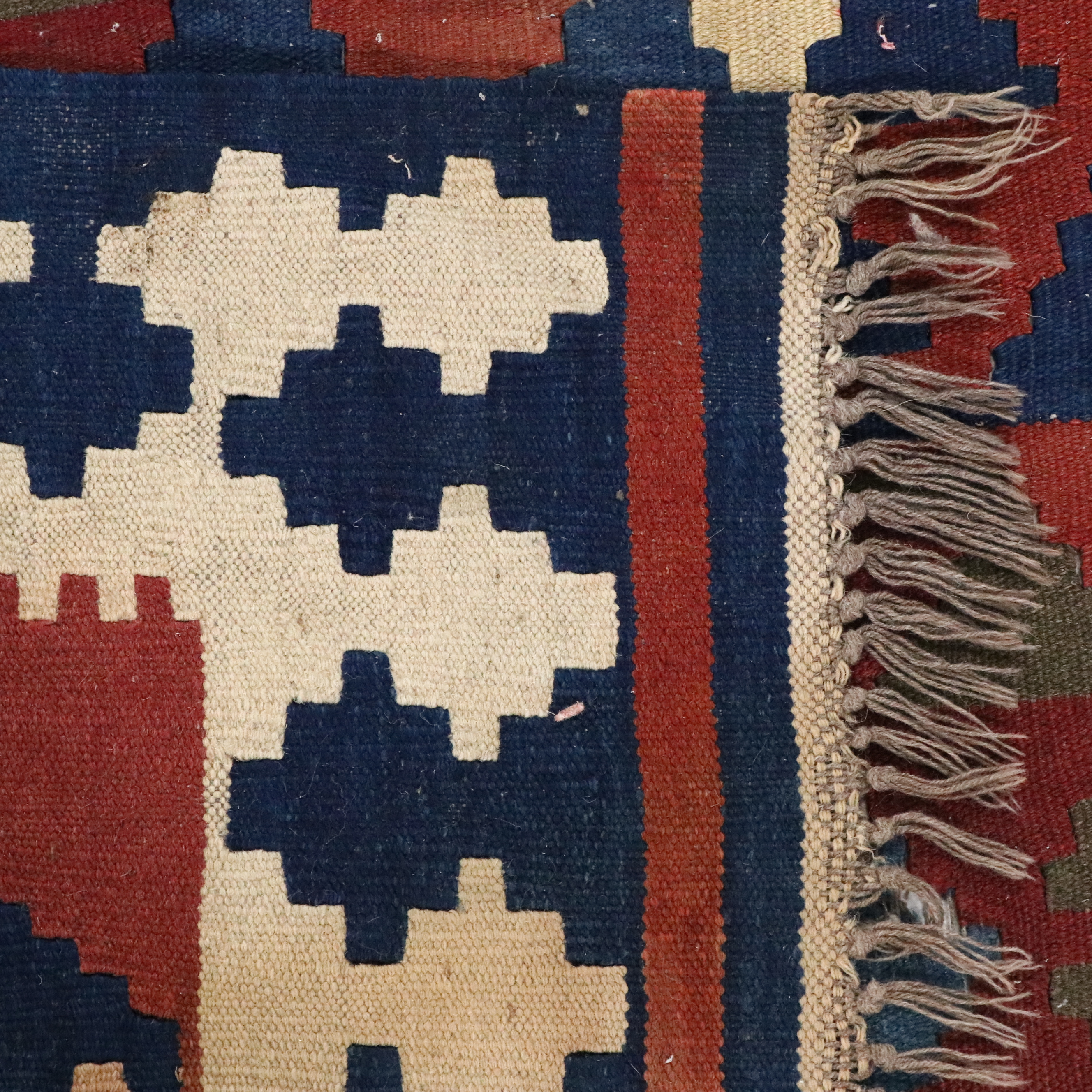 6'7 x 8'9 Handwoven Turkish Kilim Area Rug