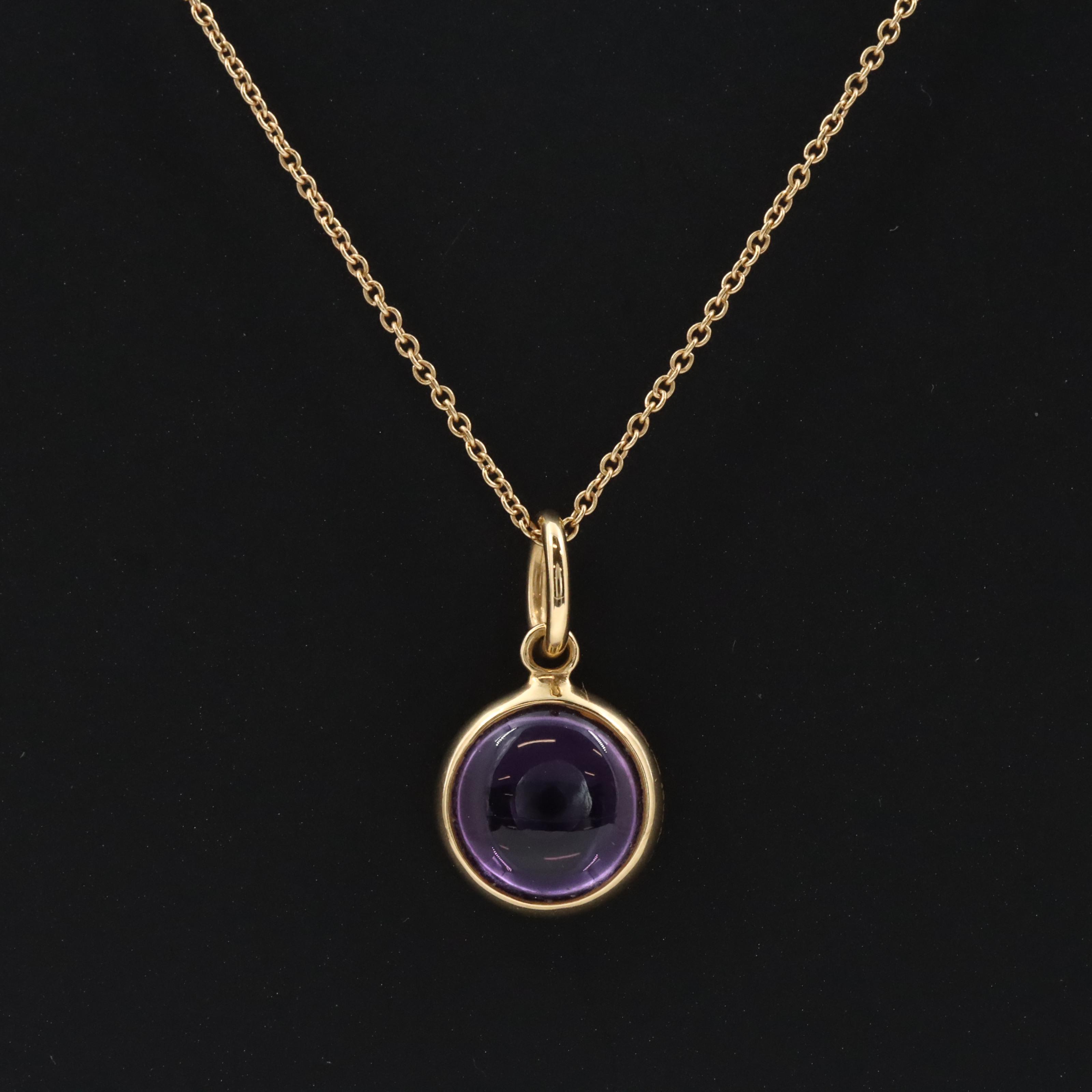 Paloma Picasso for Tiffany & Co. 18K Amethyst Dot Charm Pendant Necklace