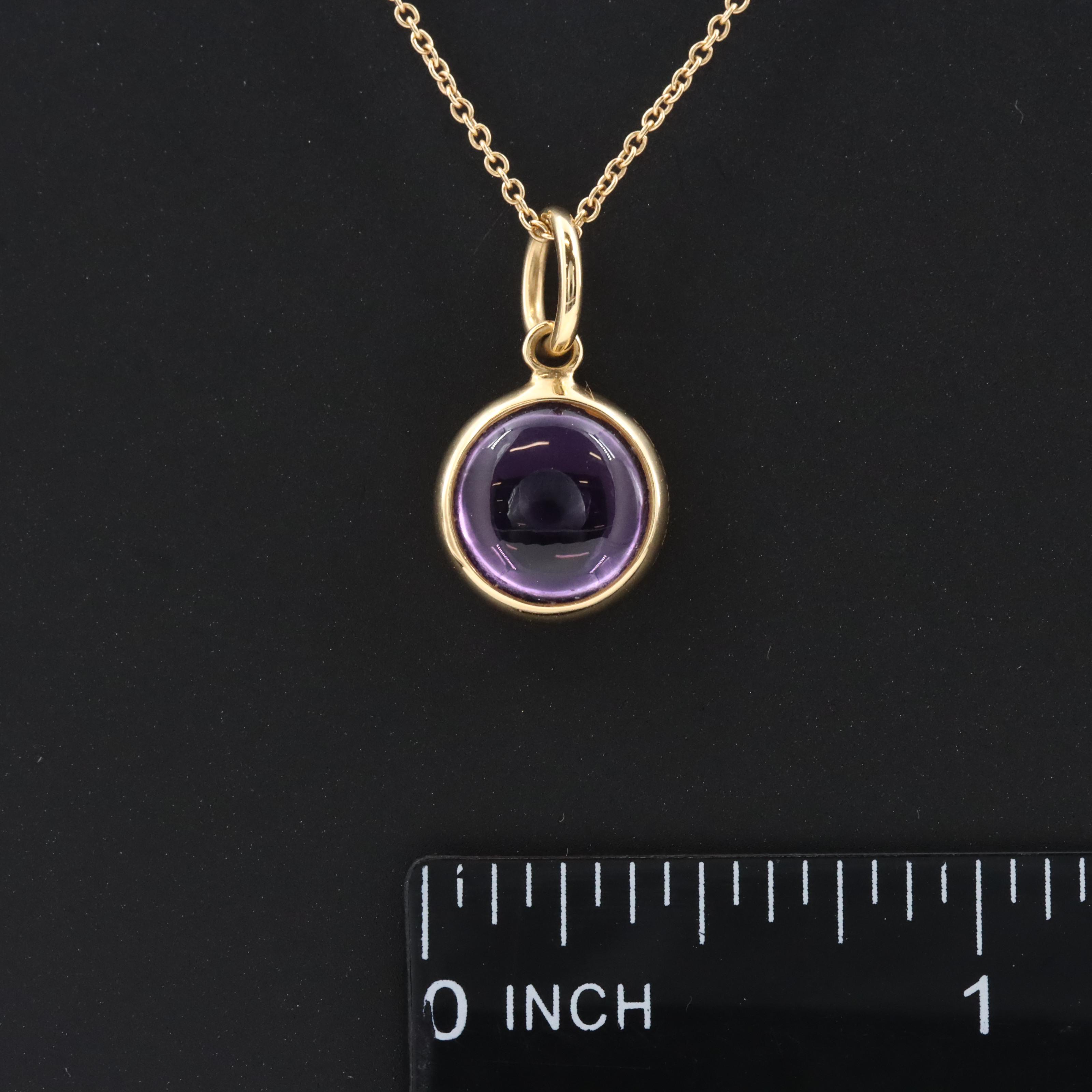 Paloma Picasso for Tiffany & Co. 18K Amethyst Dot Charm Pendant Necklace