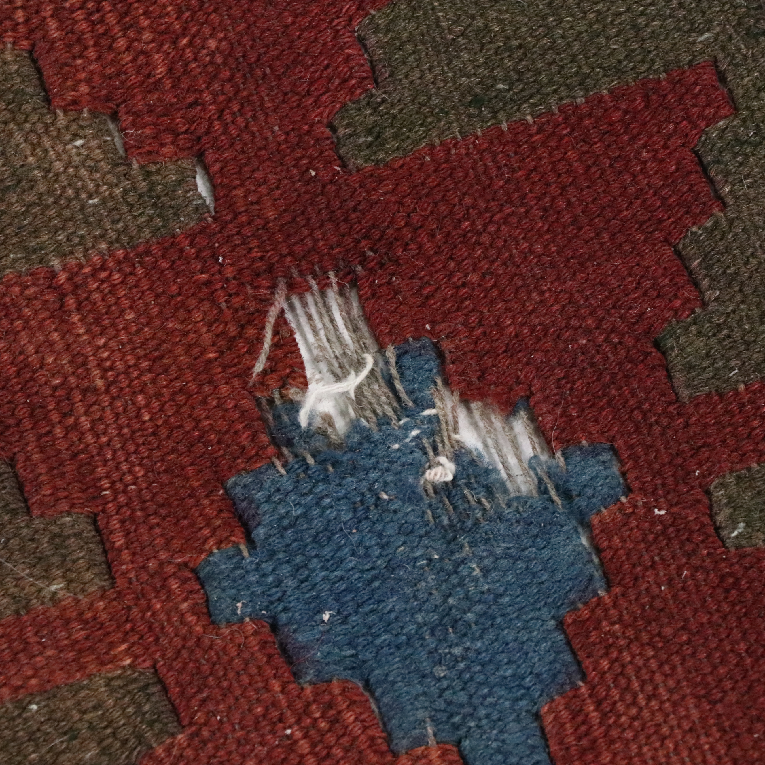 6'7 x 8'9 Handwoven Turkish Kilim Area Rug