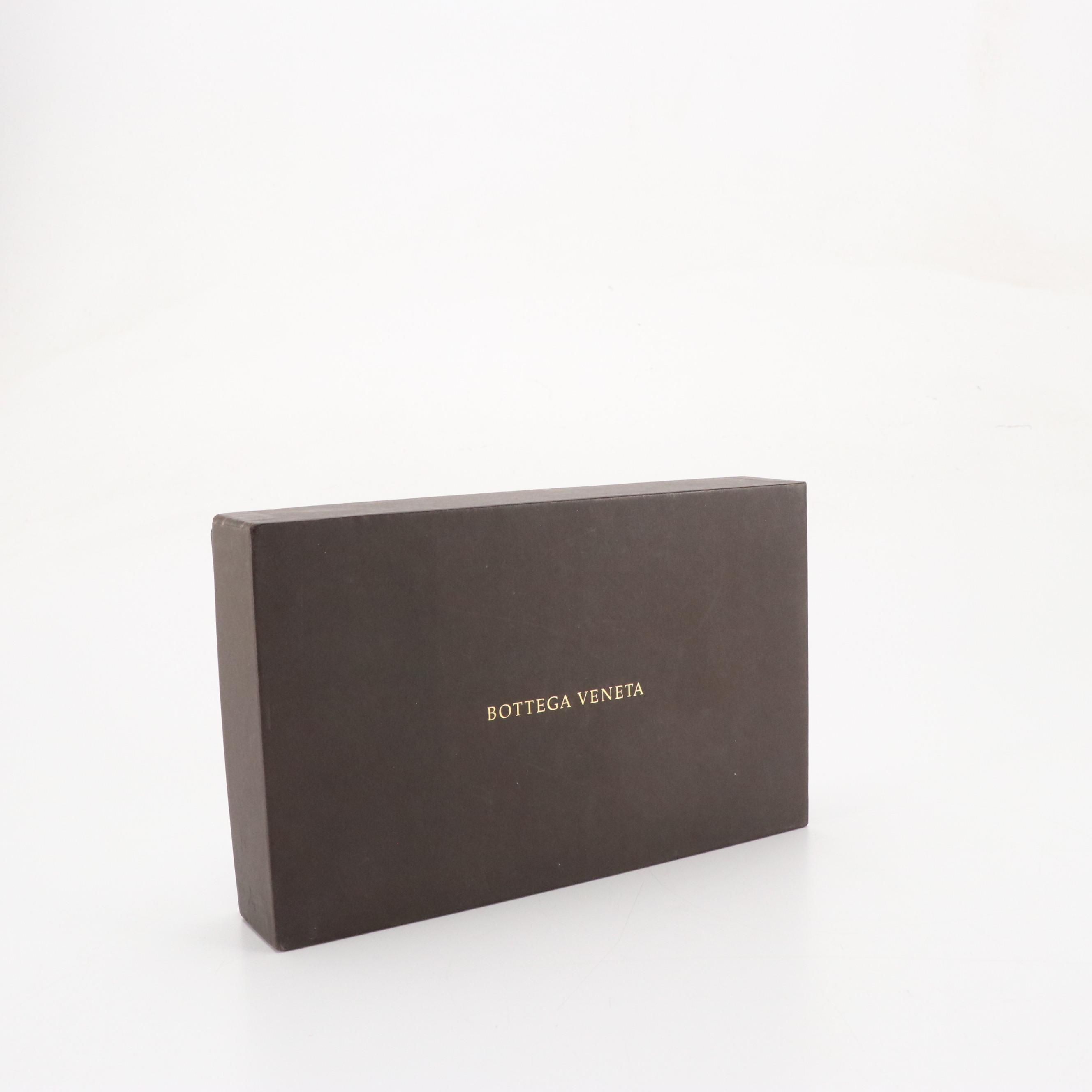 Bottega Veneta Turnlock Continental Wallet in Black Leather with Box