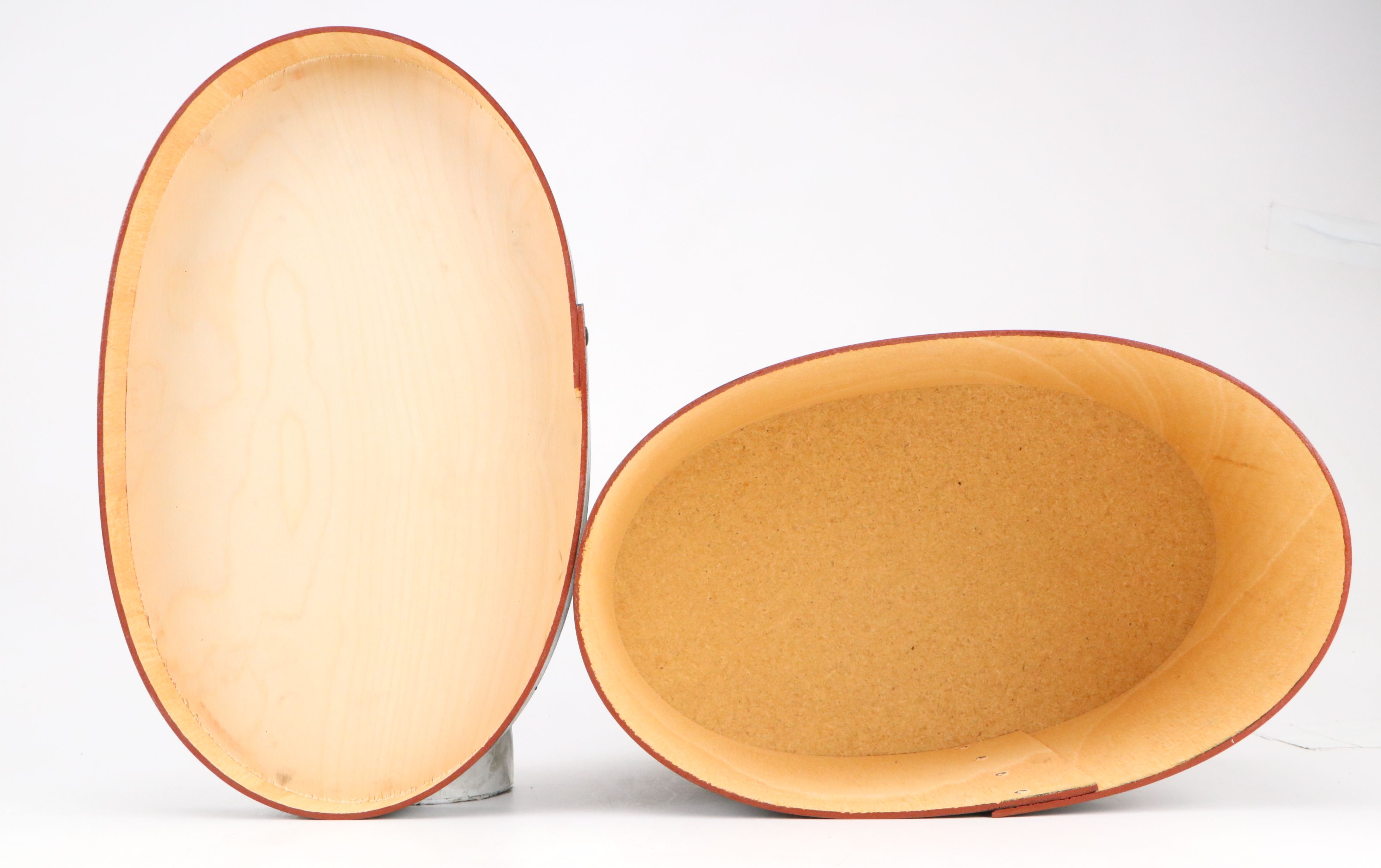 Continental Folk Art Style Wedding Couple Oval Blessings Box