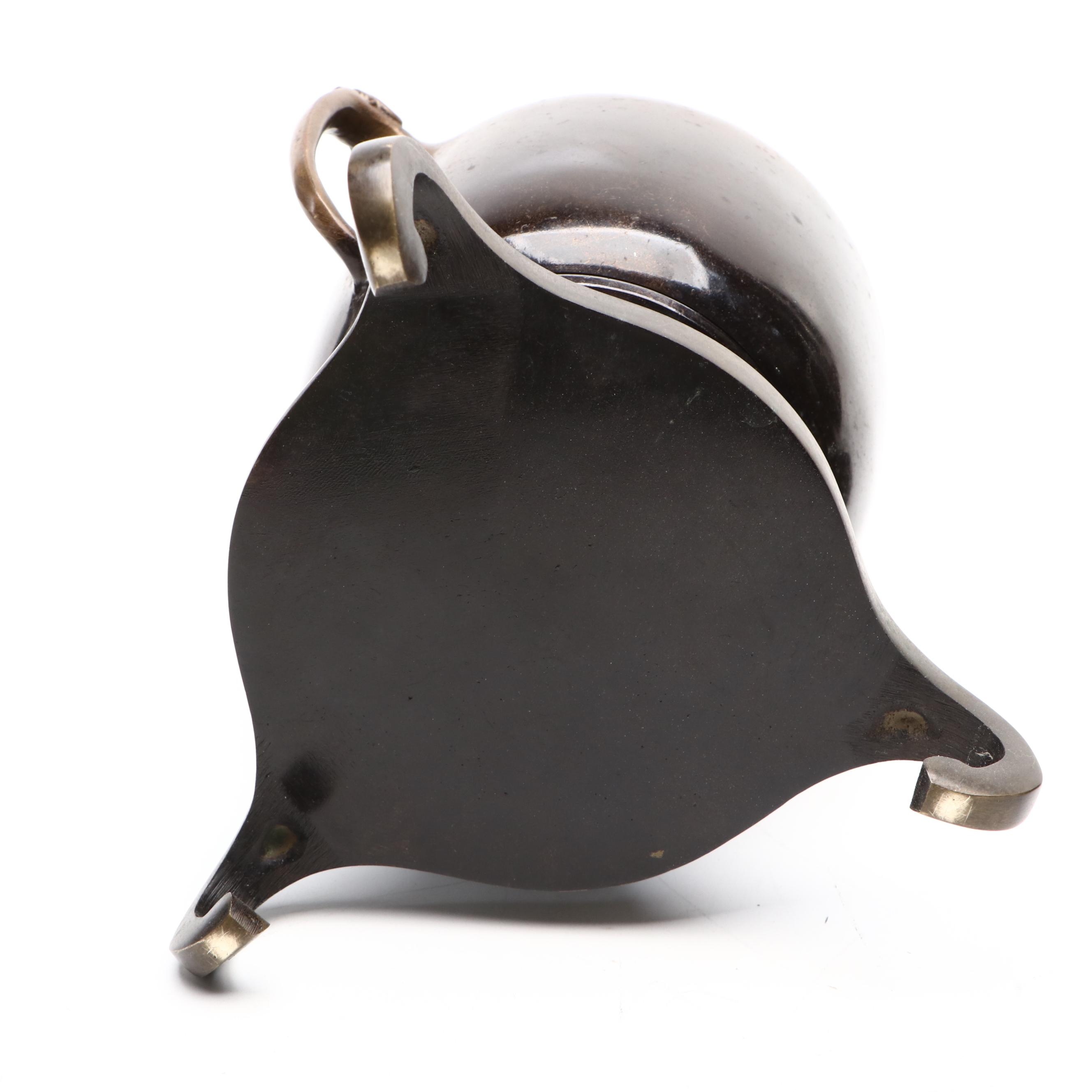 Japanese Patinated Brass Usubata Vase