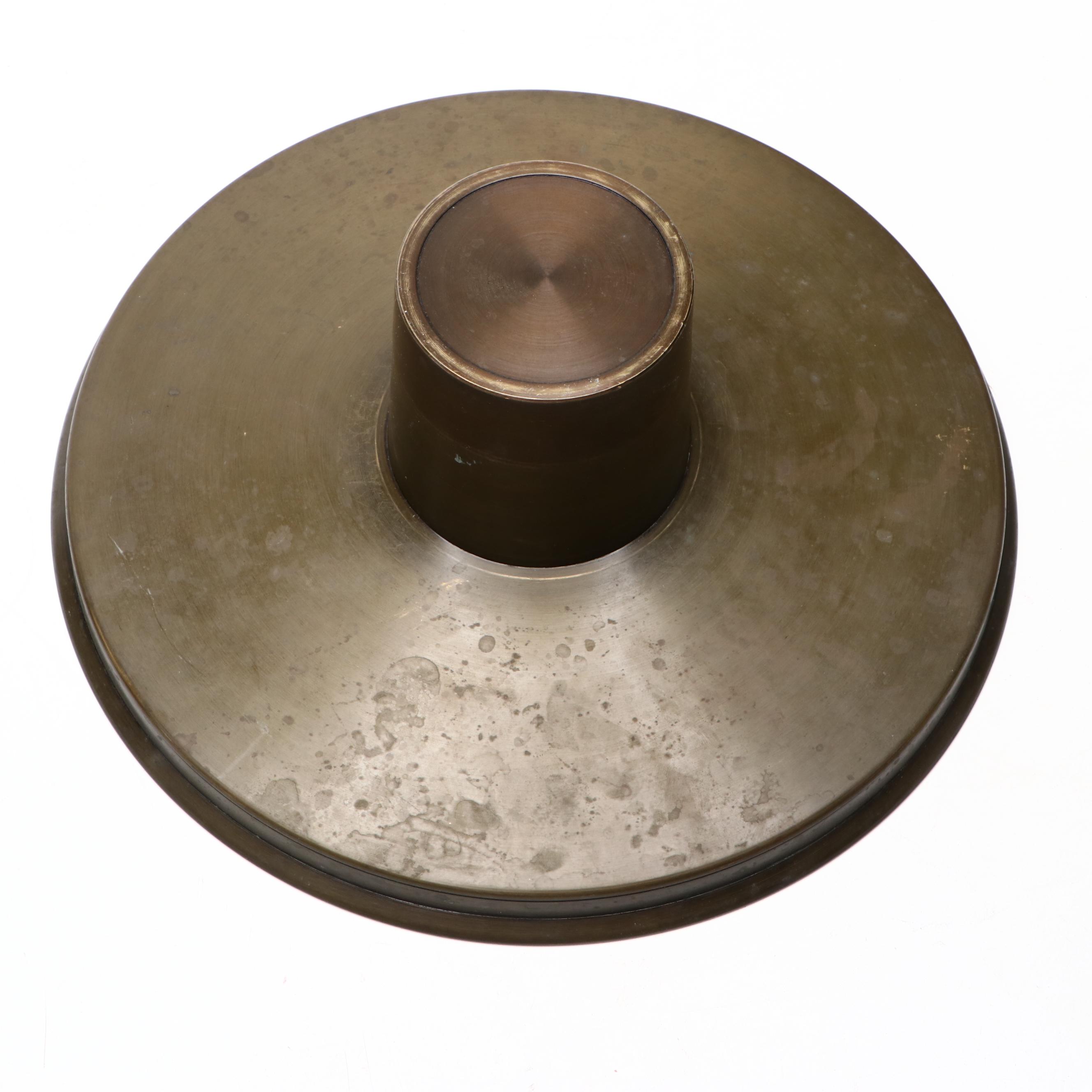 Japanese Patinated Brass Usubata Vase