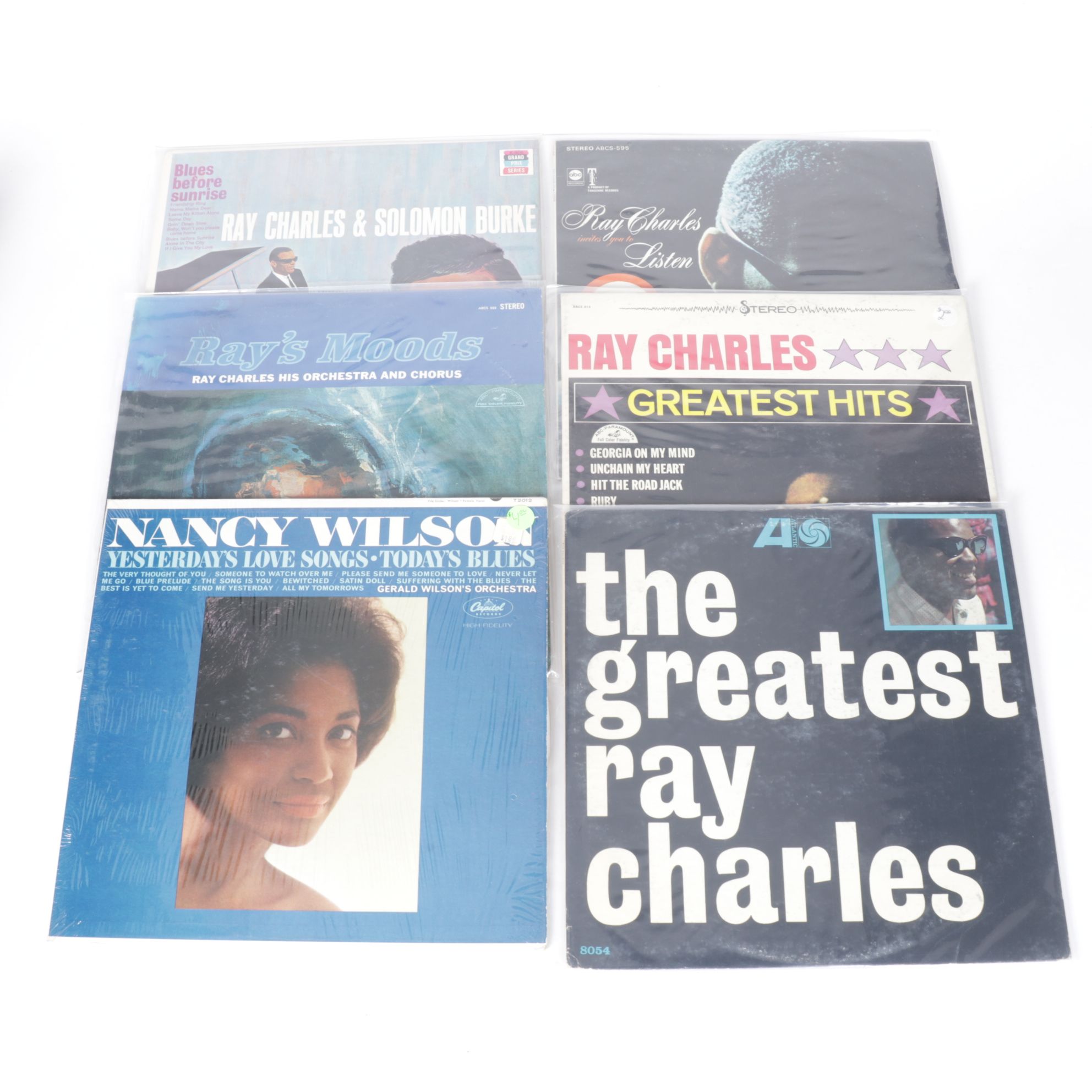 Ray Charles, Nancy Wilson & The Mills Brothers Vinyl Record Albums