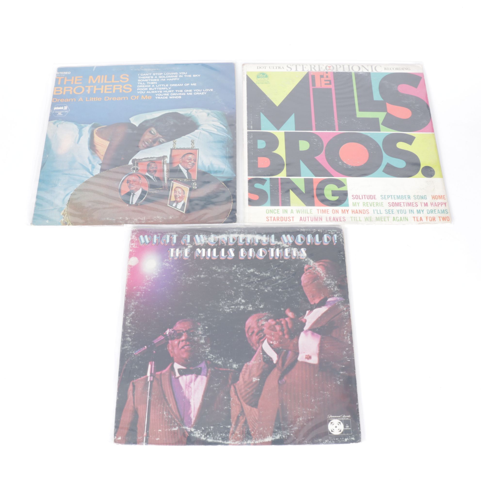 Ray Charles, Nancy Wilson & The Mills Brothers Vinyl Record Albums