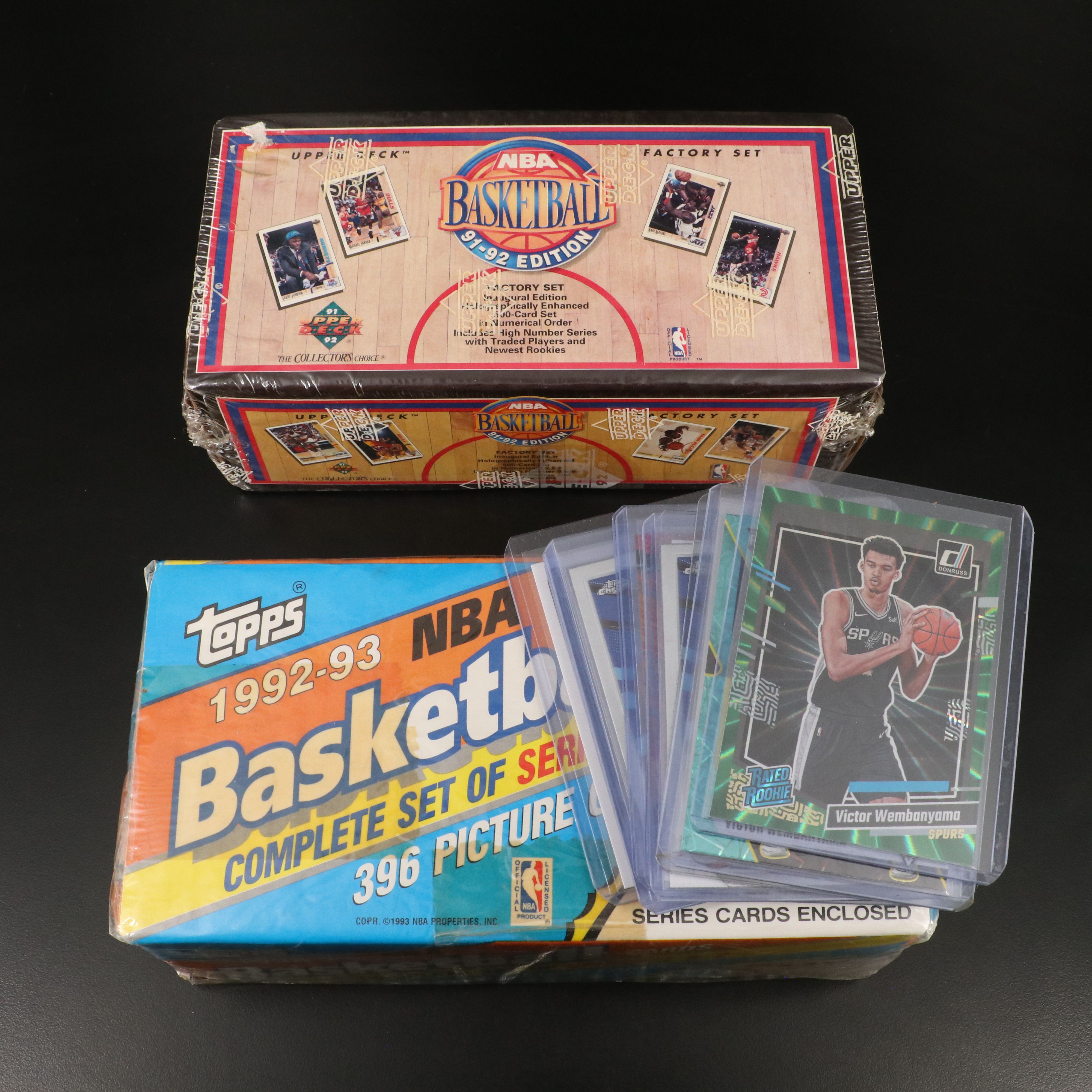 Victor Wembanyama Rookie Basketball Cards with Sealed Sets, 1990s-2020s
