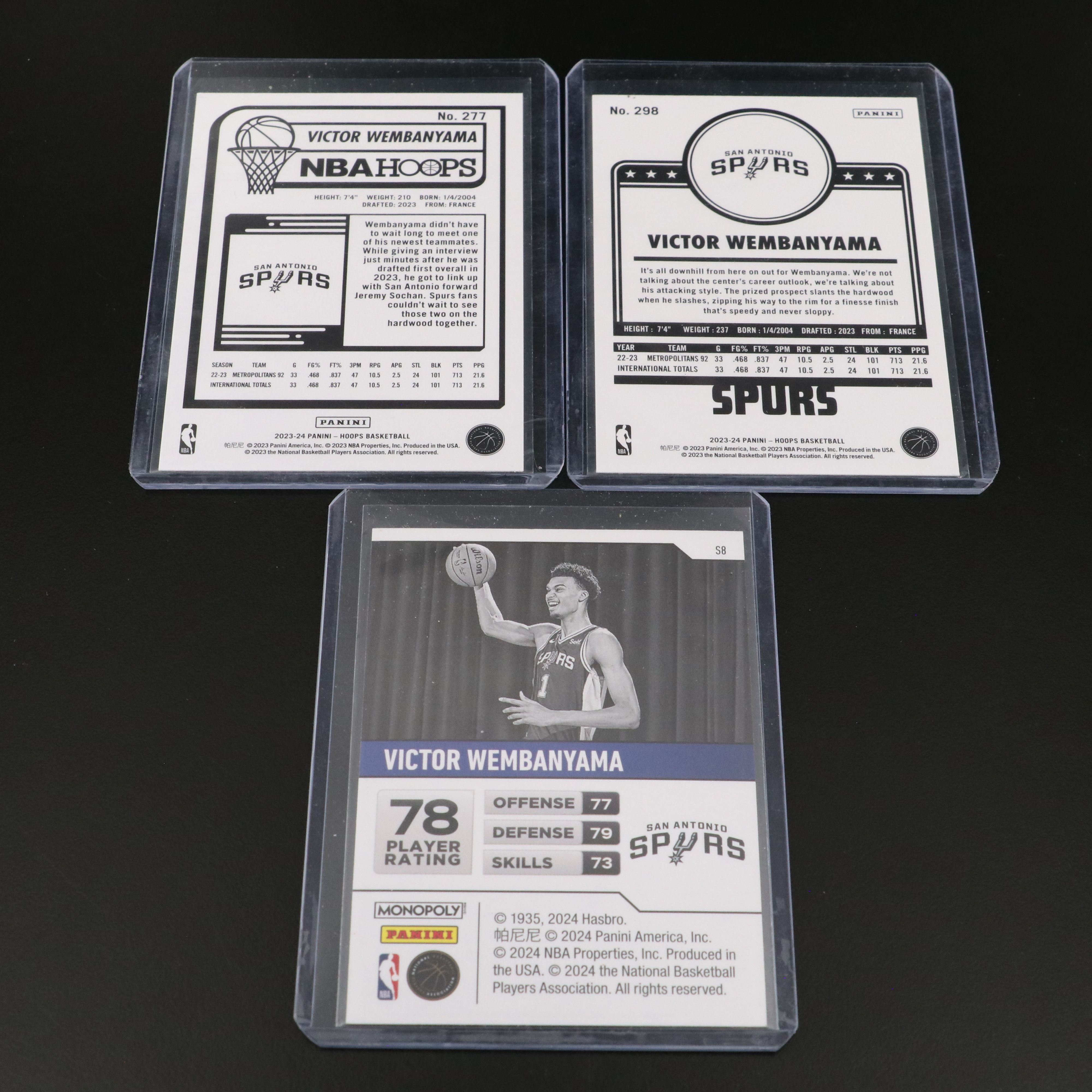 Victor Wembanyama Rookie Basketball Cards with Sealed Sets, 1990s-2020s