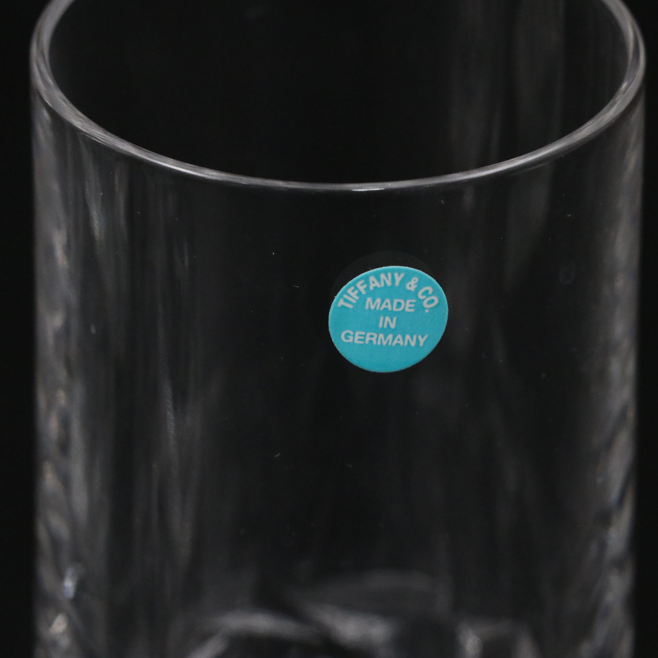 Tiffany & Co. "Rock Cut" Crystal Highball Glasses with Other Crystal Decanter