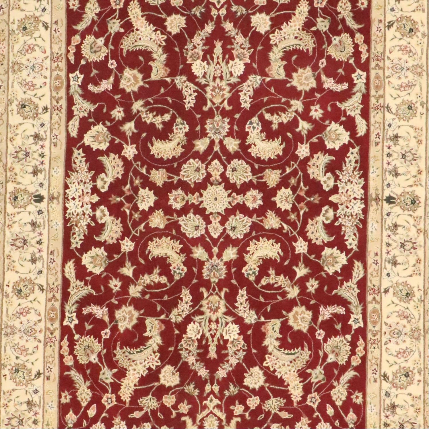 5'9 x 8'10 Hand-Tufted Indian Agra Area Rug