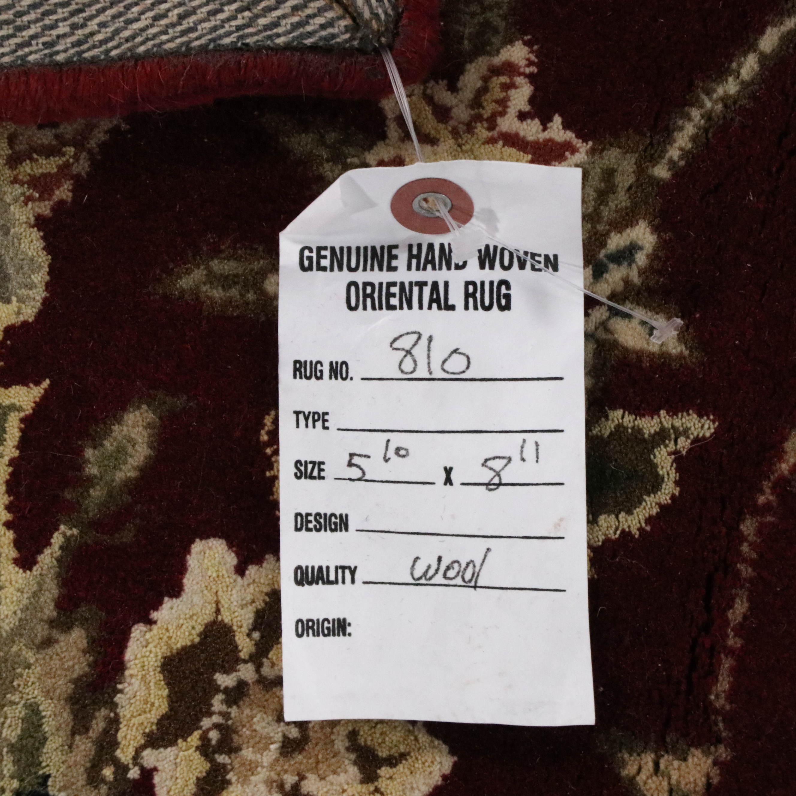 5'9 x 8'10 Hand-Tufted Indian Agra Area Rug