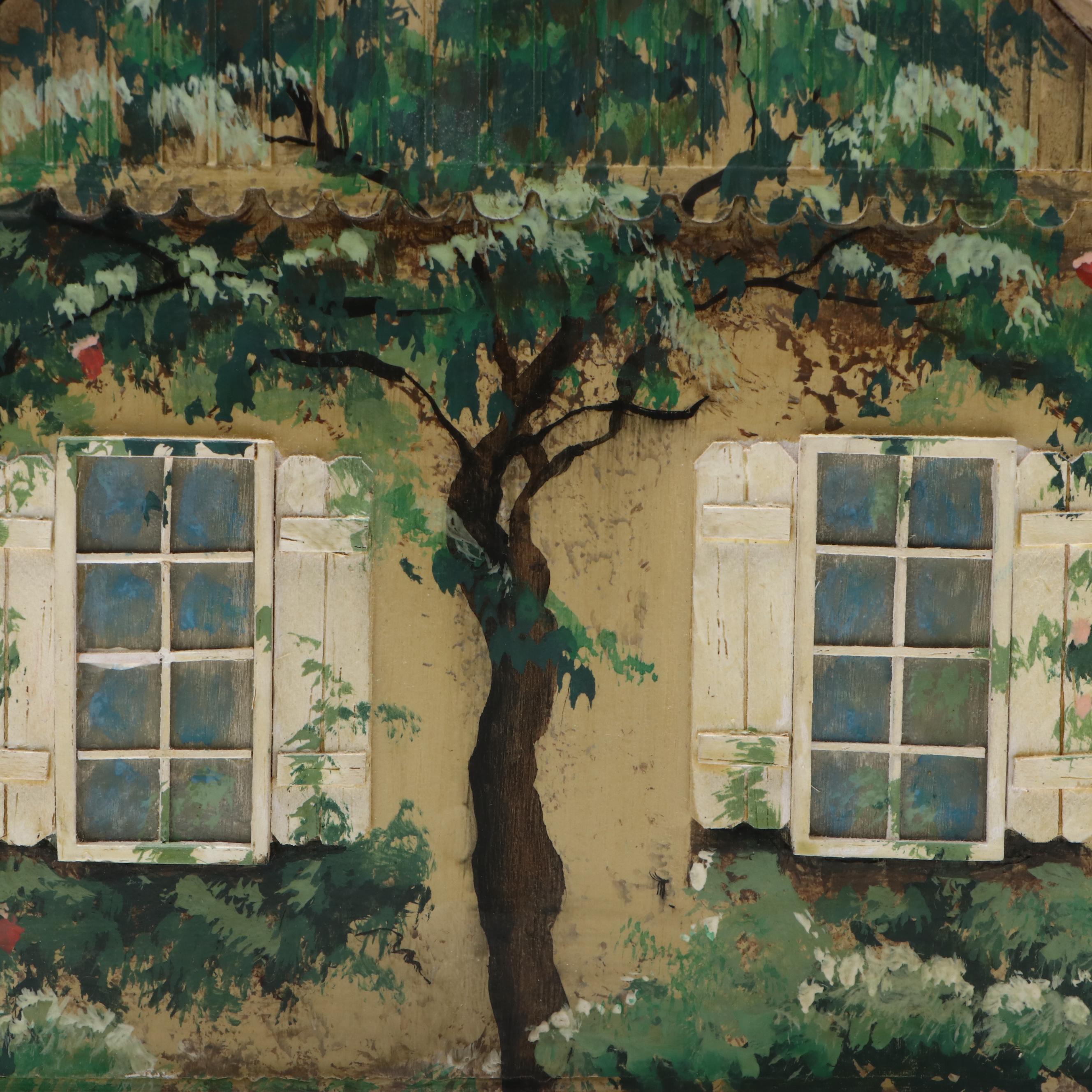 Wooden House-Shaped Box