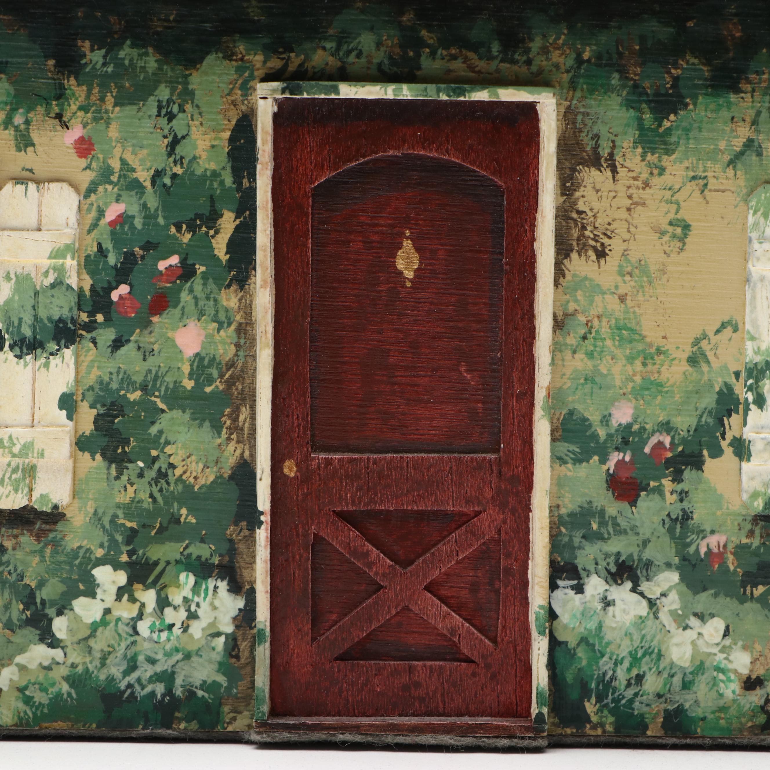 Wooden House-Shaped Box