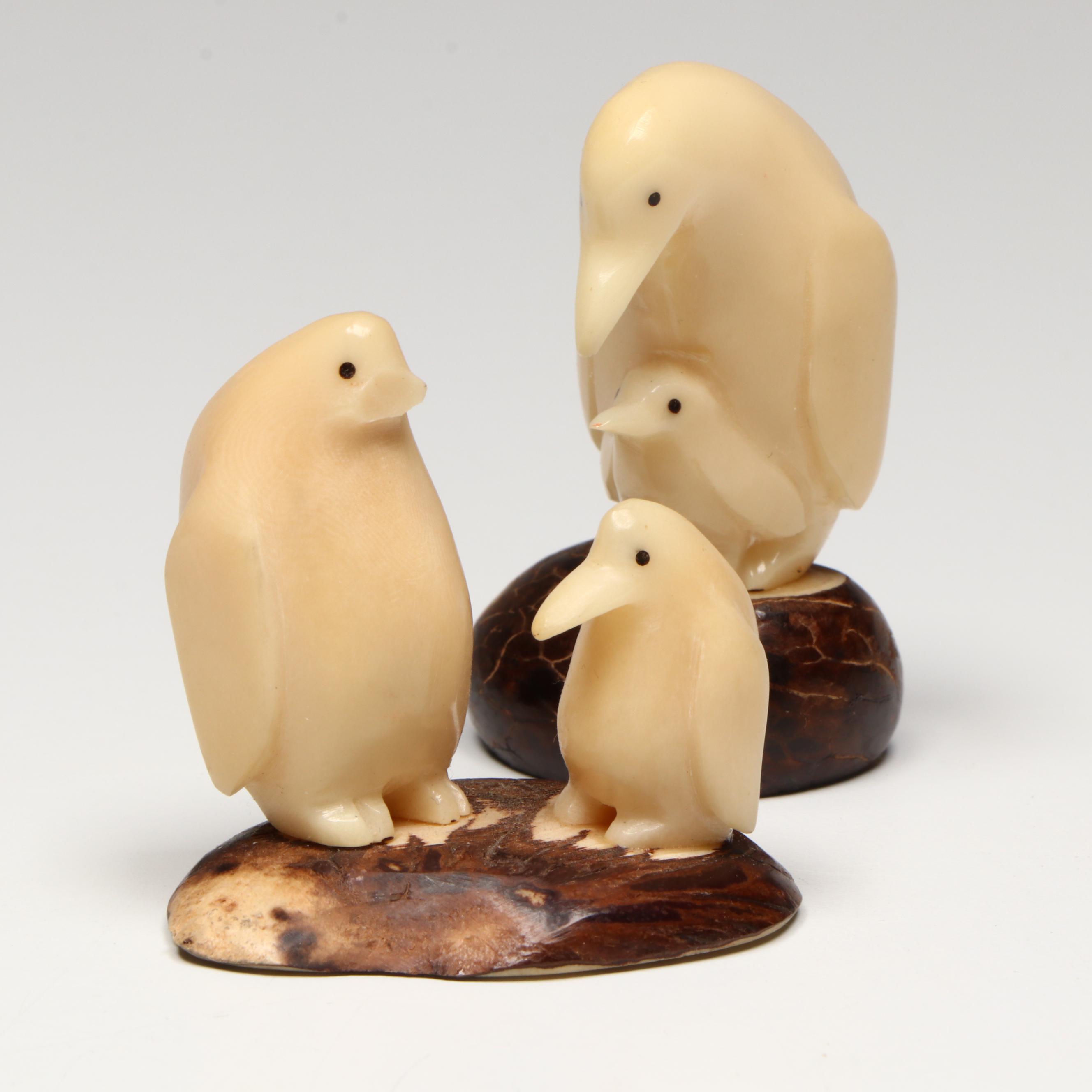 Art Deco Style Marble Bookends with Rose Quartz Grapes and Stone Figurines