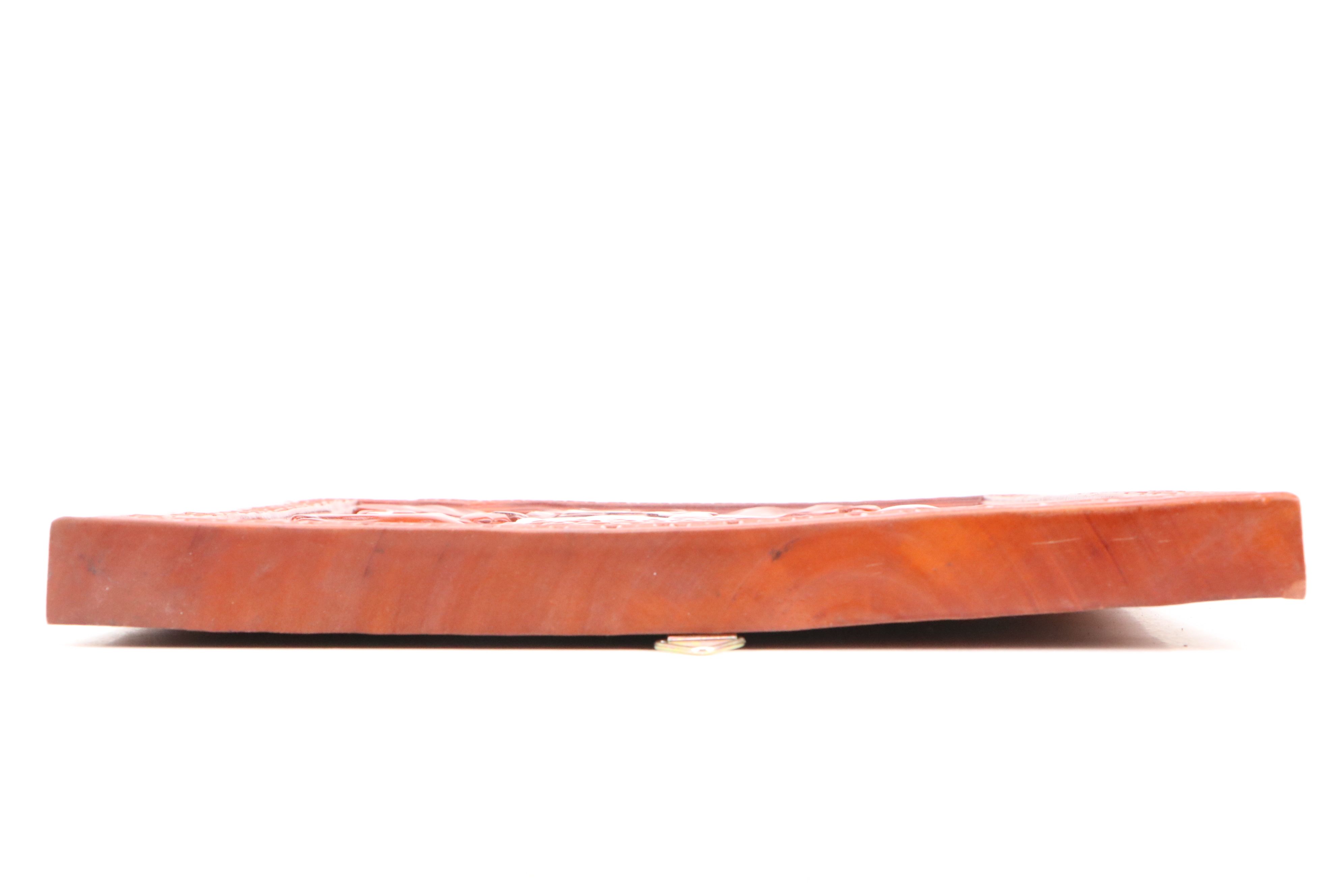 Vietnamese Hand-Carved Sandalwood Buddha Portrait Plaque for Family Altar