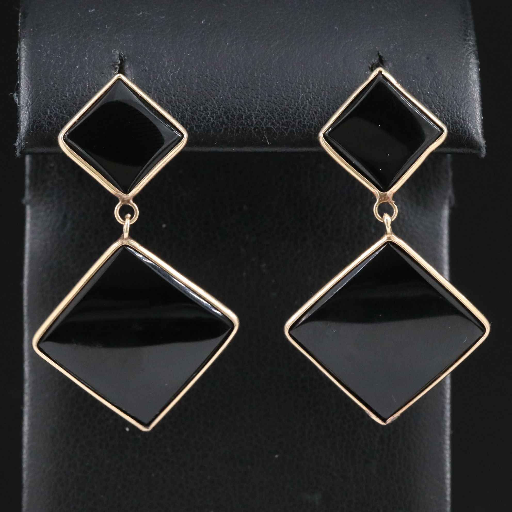 14K Black Onyx Earrings