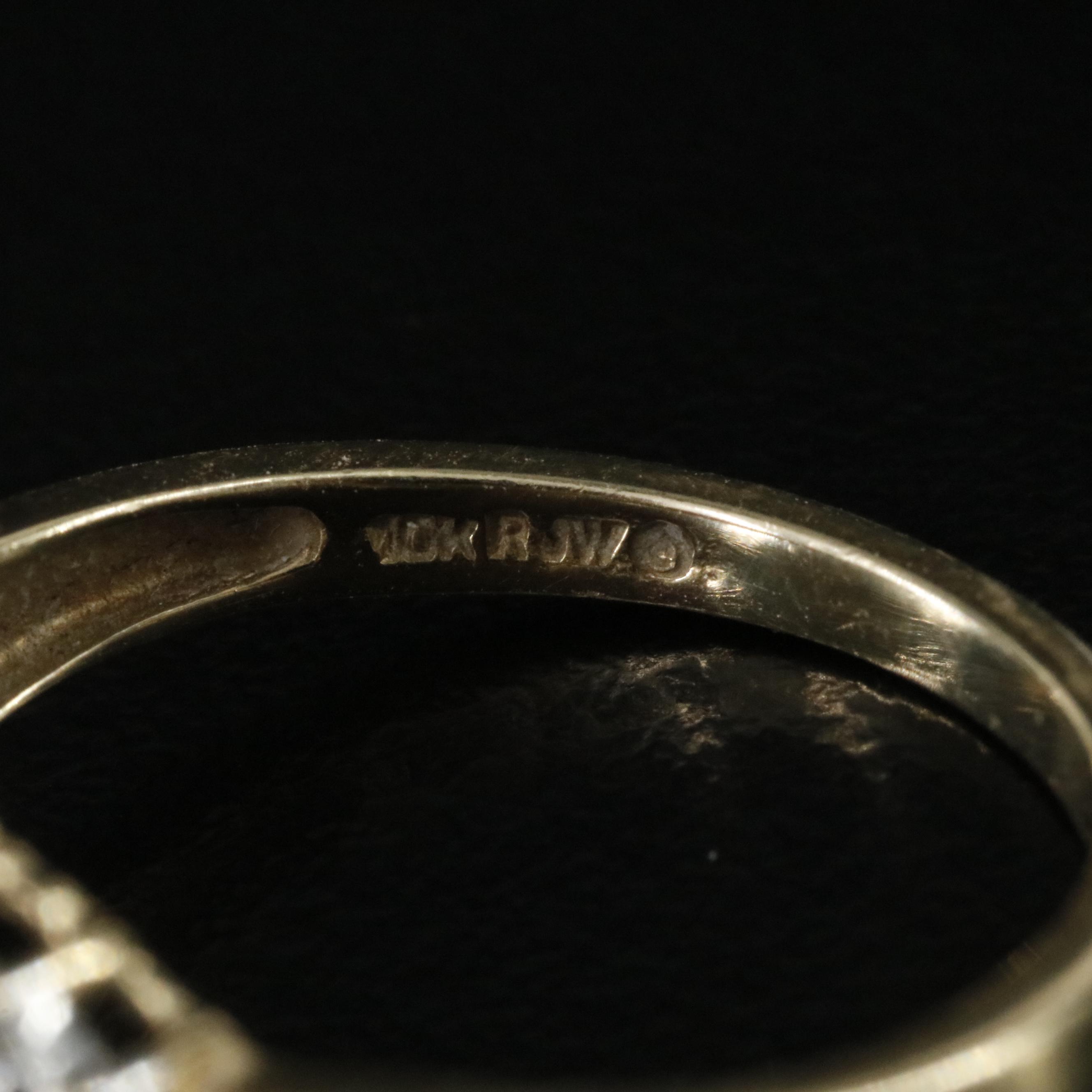 10K Ruby and Diamond Ring