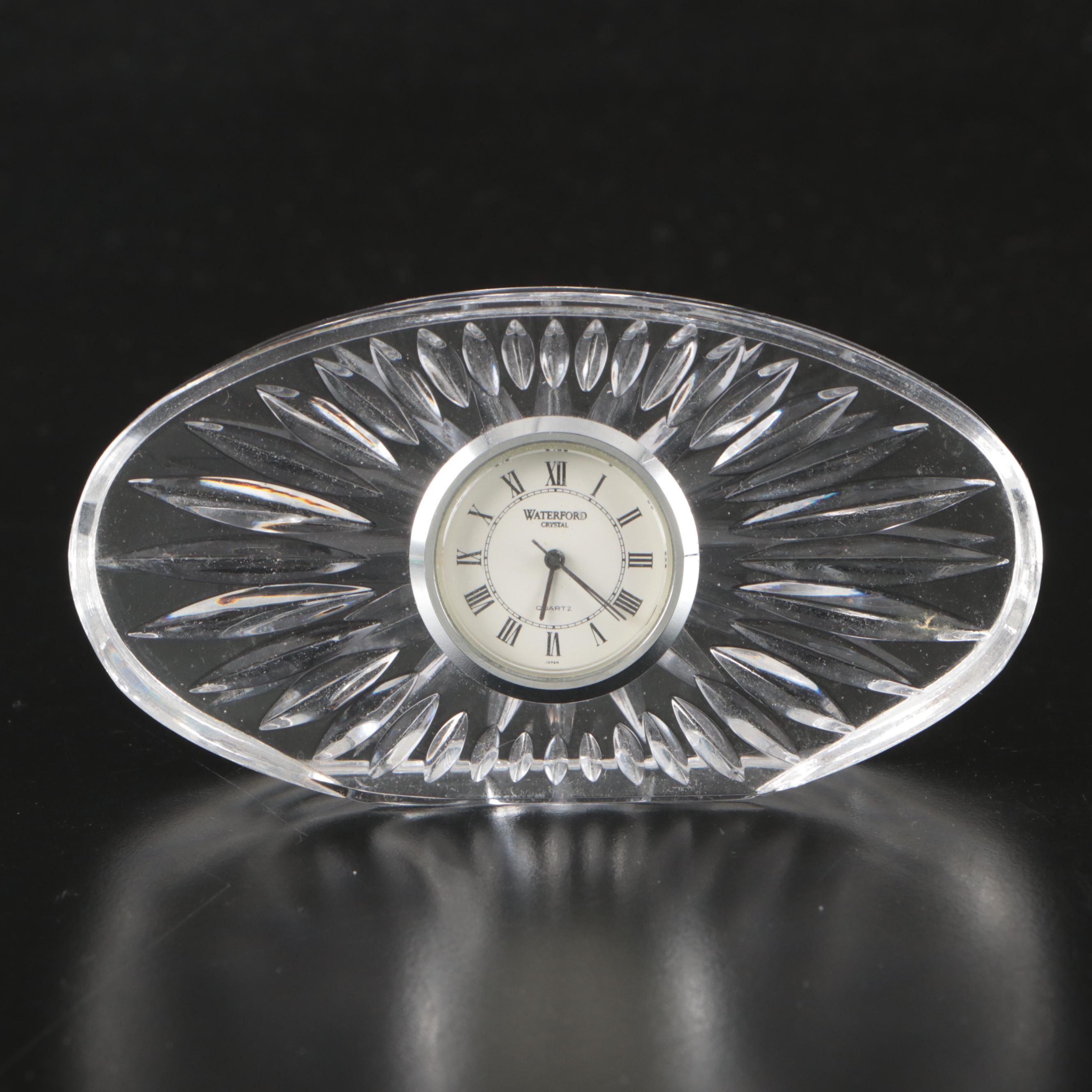 Waterford Crystal Desk Clocks and Standing Star Paperweight