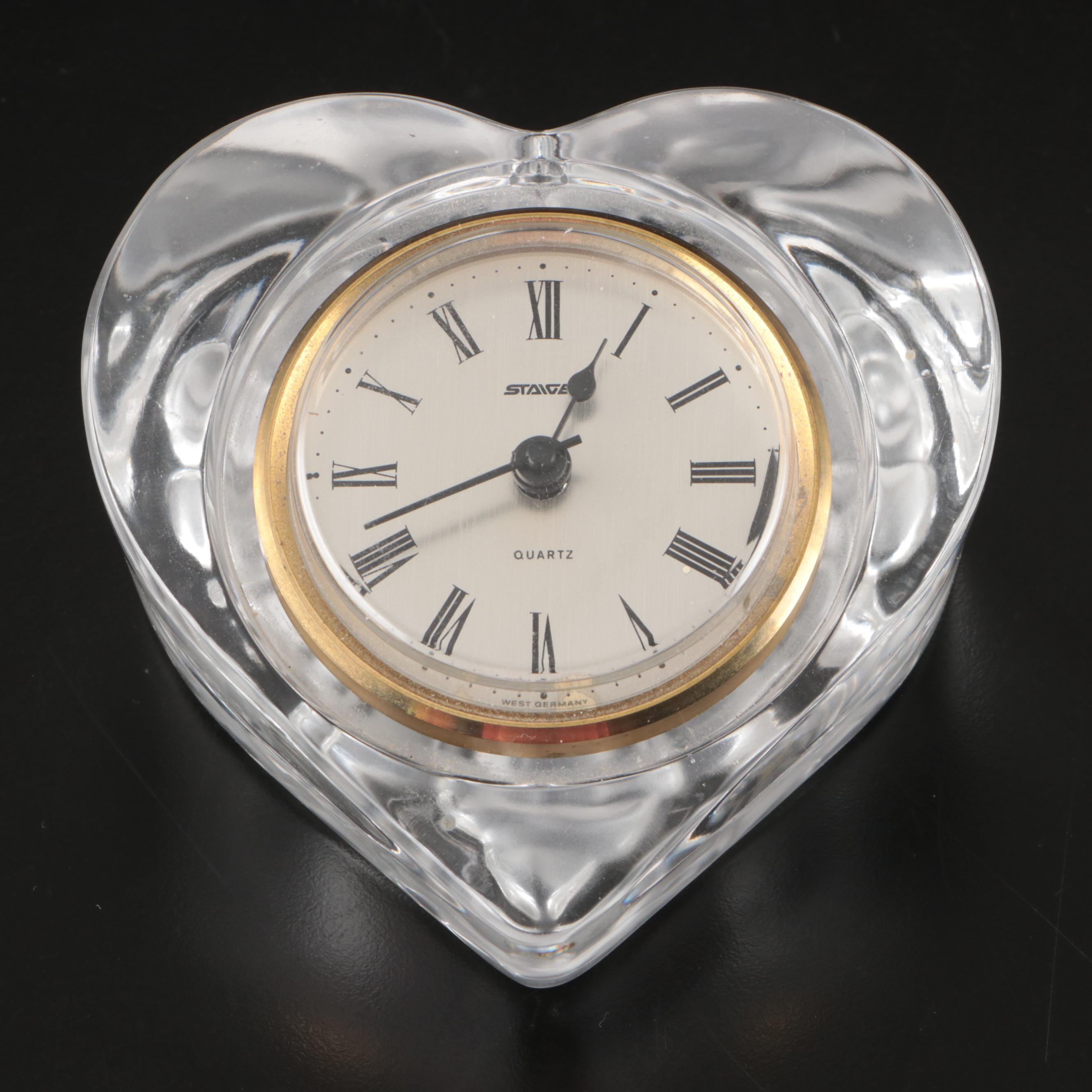 Waterford Crystal Desk Clocks and Standing Star Paperweight