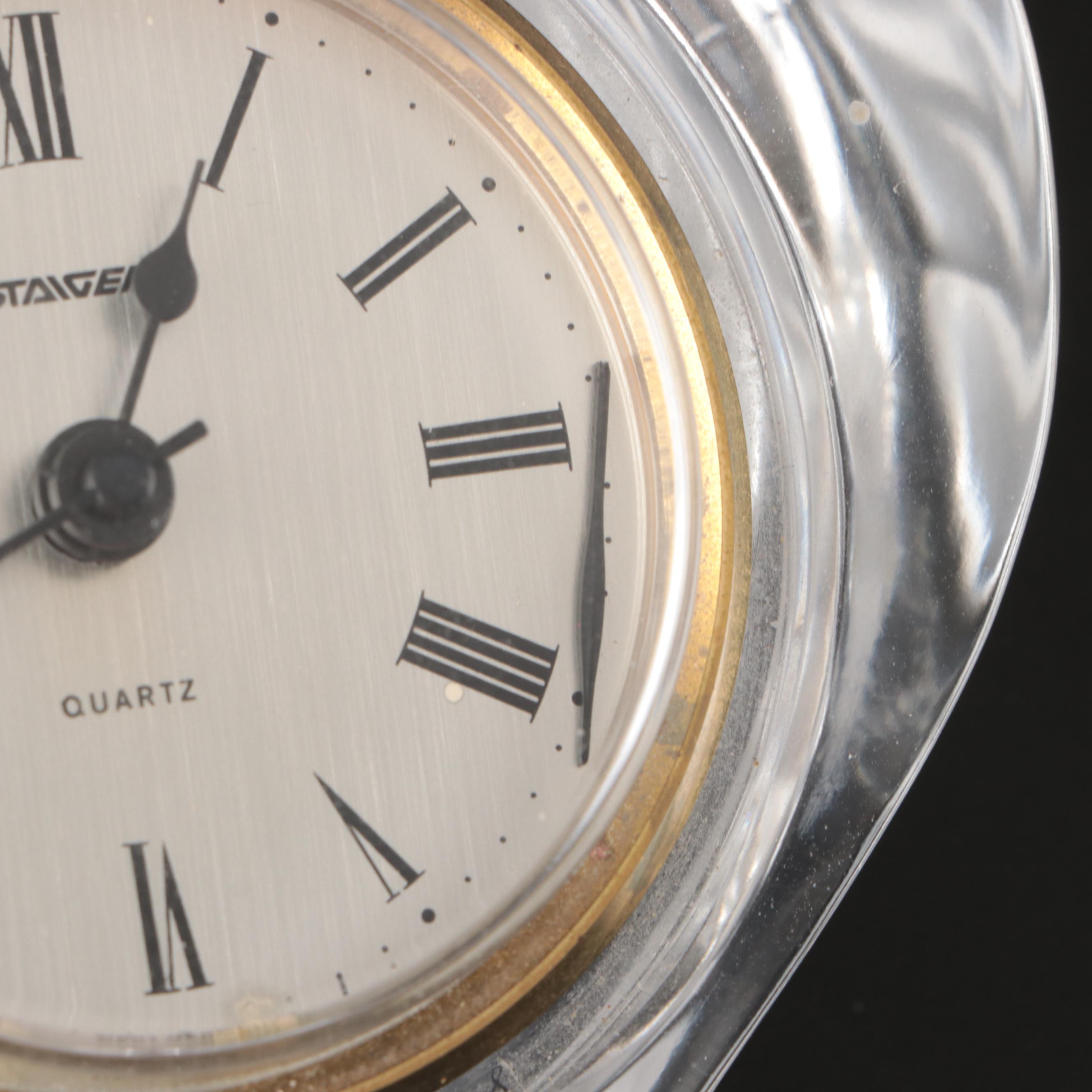 Waterford Crystal Desk Clocks and Standing Star Paperweight