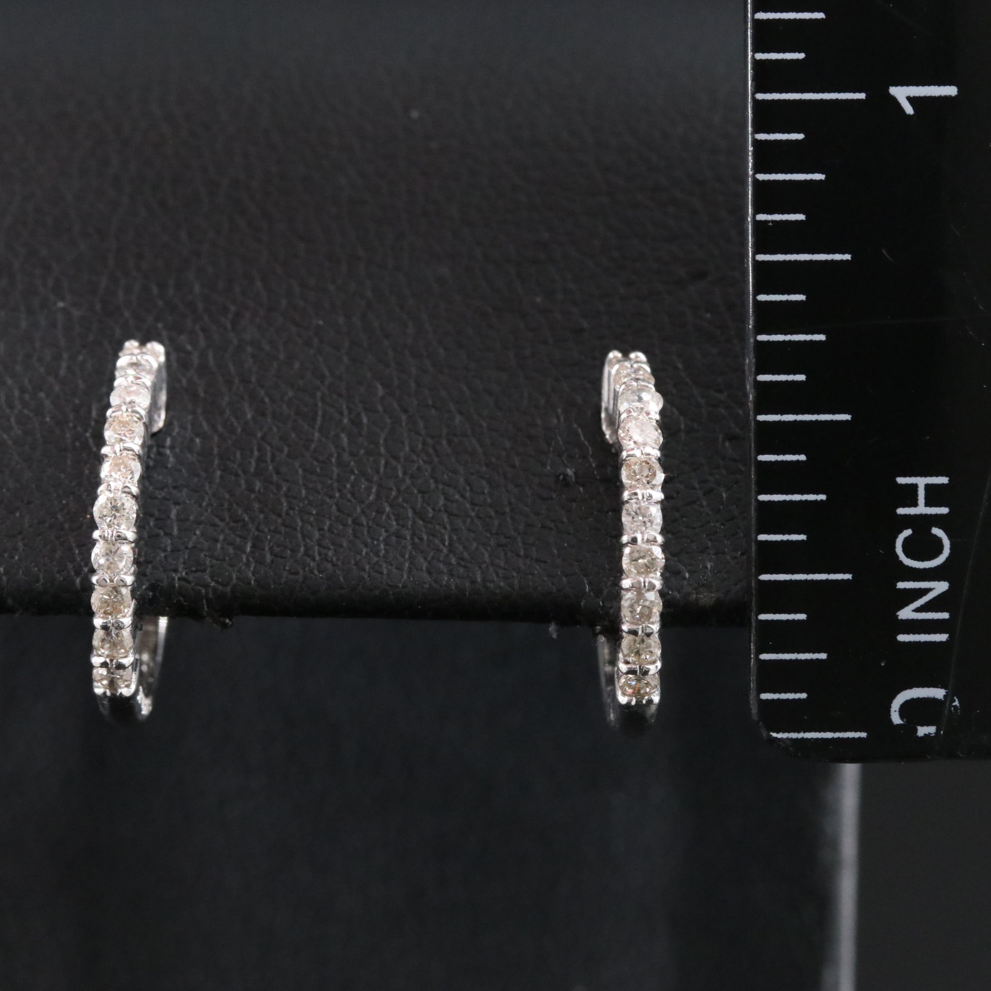 18K 0.40 CTW Diamond Hoops