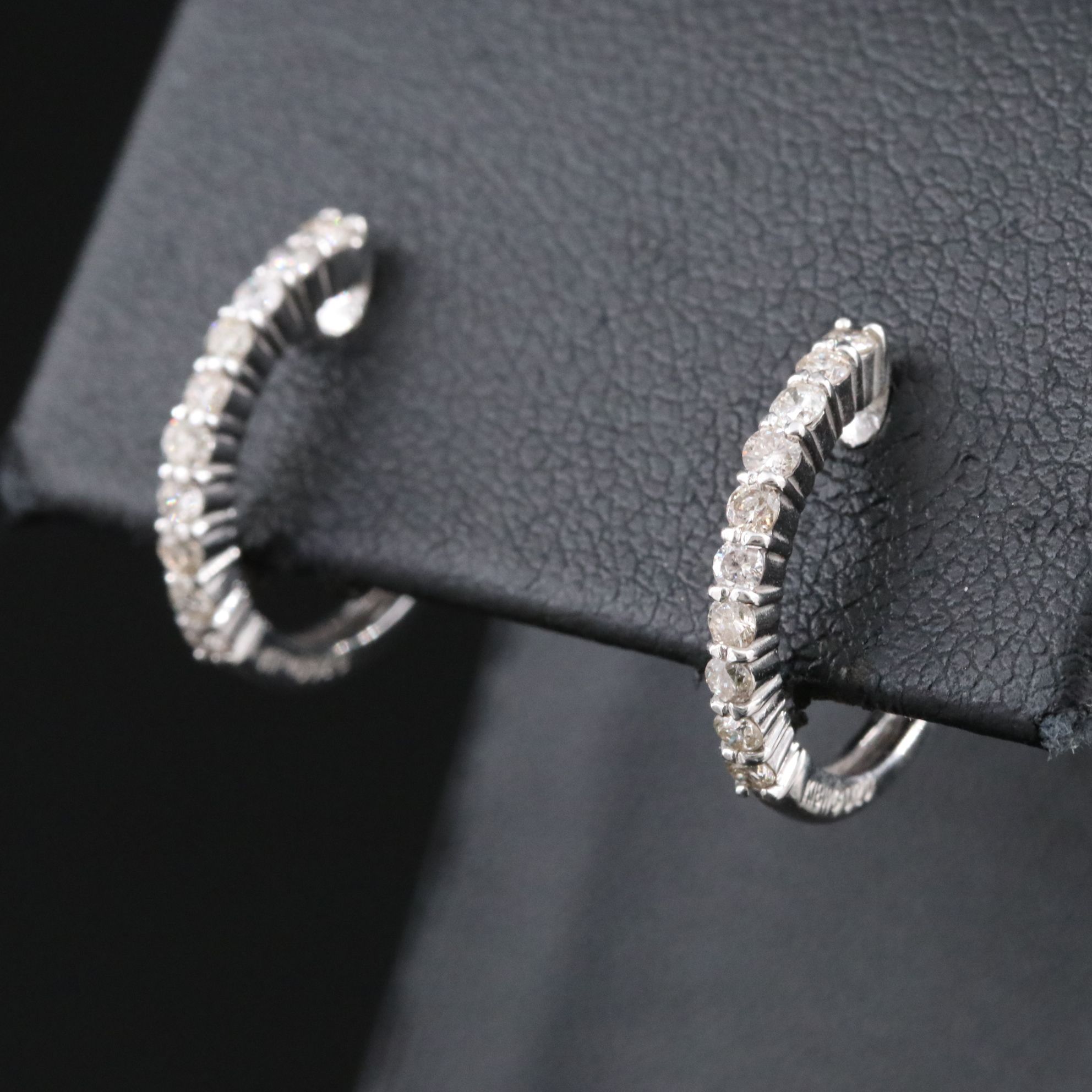 18K 0.40 CTW Diamond Hoops