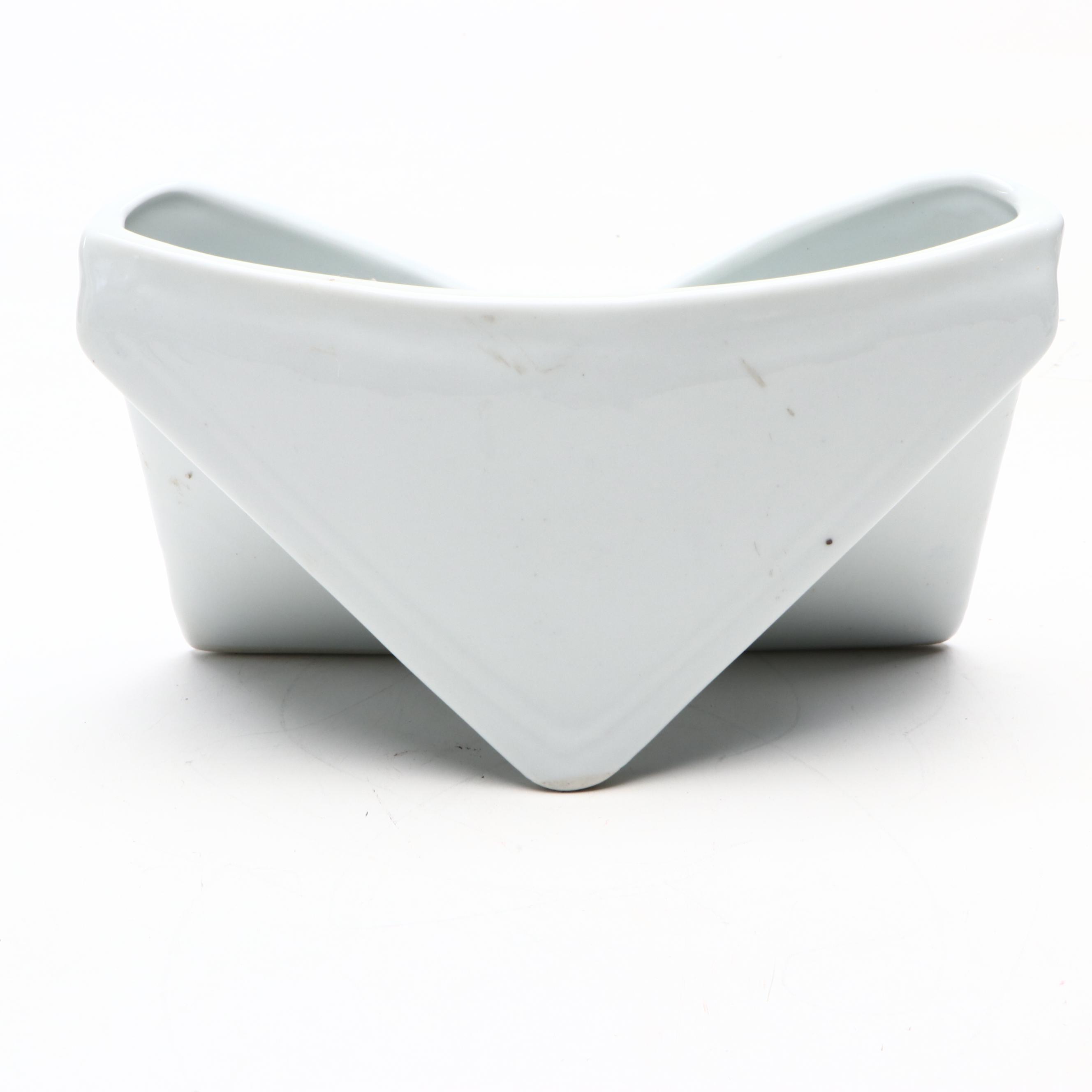 Chinese Blue and White Porcelain Envelope Vase