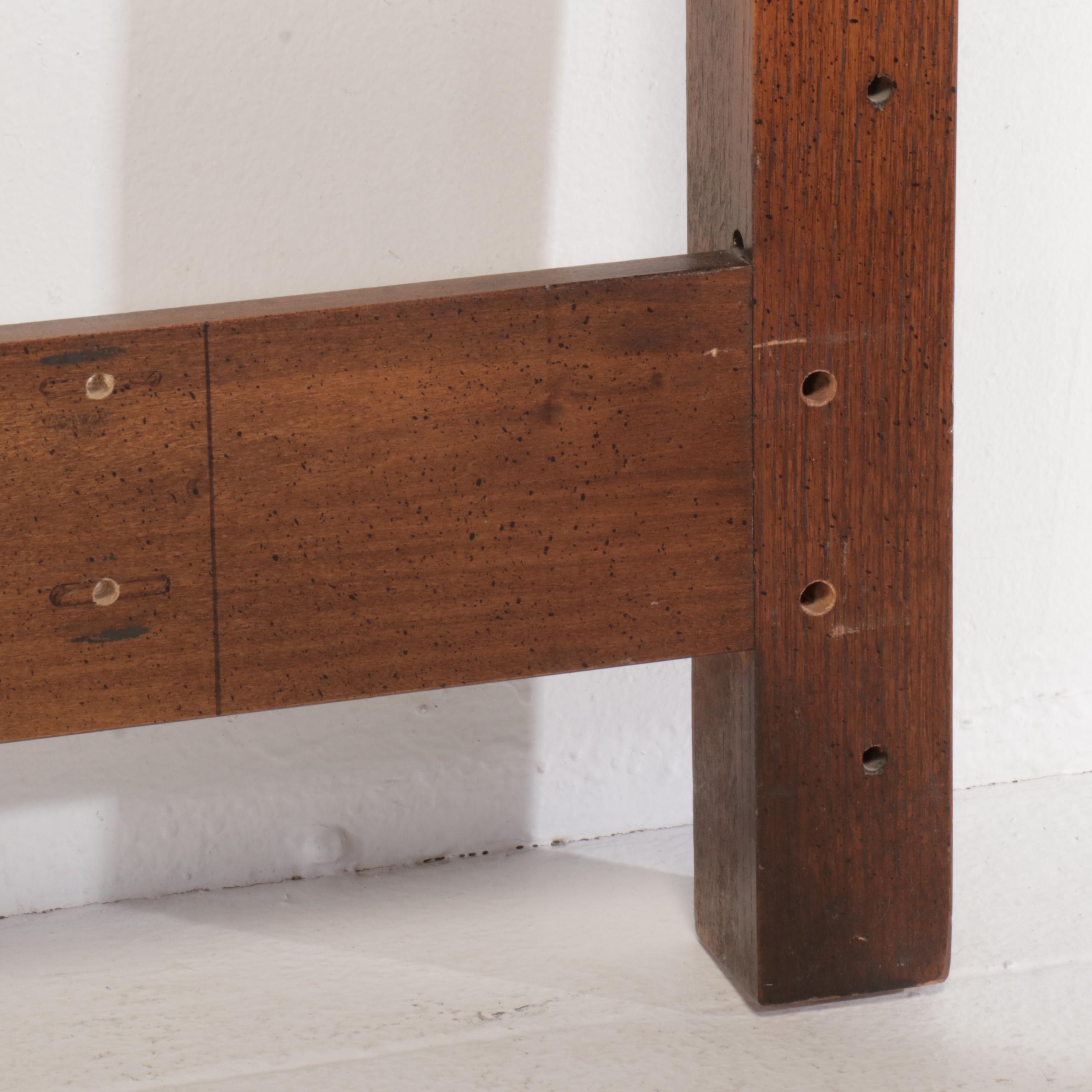 Spanish Baroque Style Headboard and Nightstand, Mid to Late 20th Century