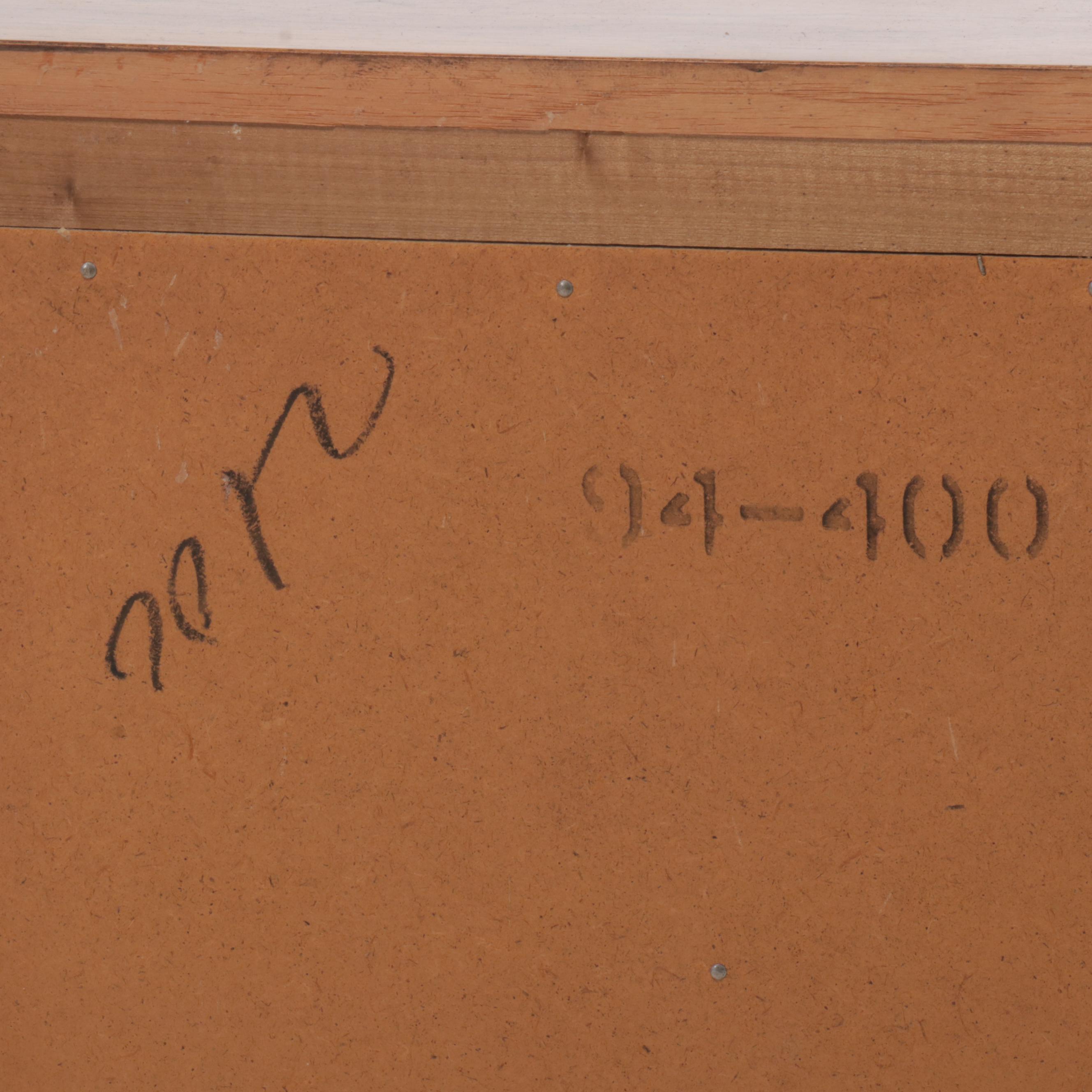 Spanish Baroque Style Headboard and Nightstand, Mid to Late 20th Century