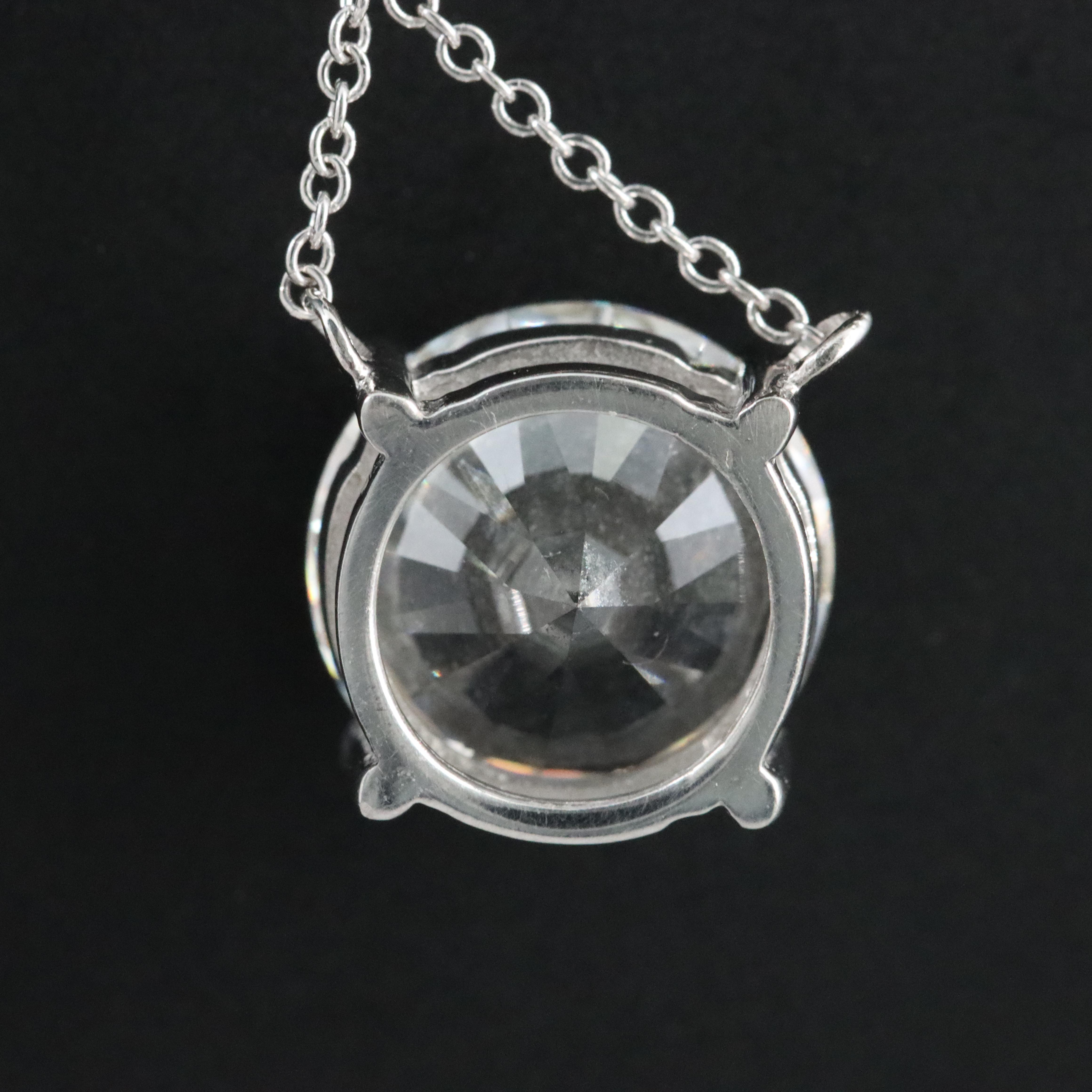 14K 4.00 CT Lab Grown Diamond Necklace with IGI Report