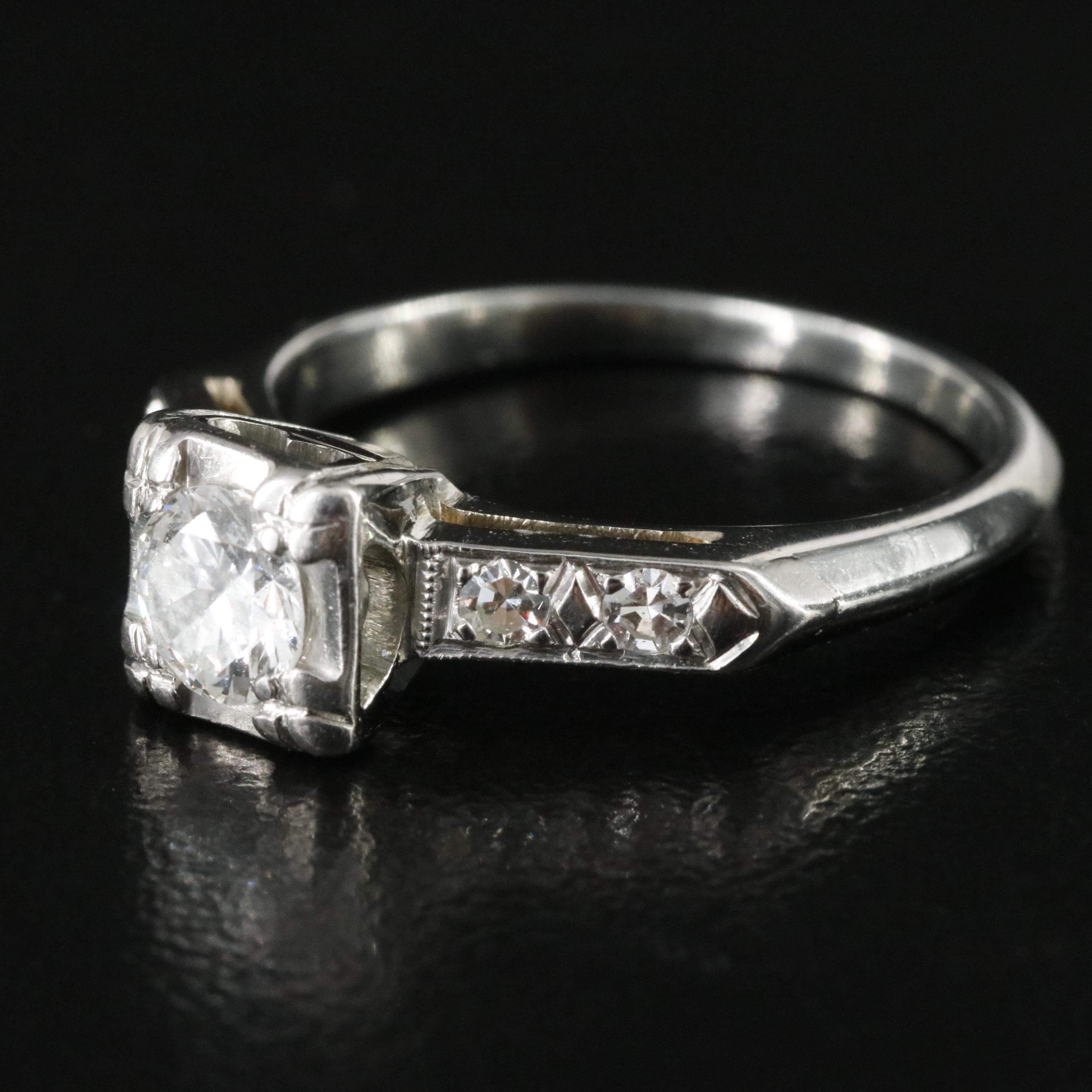 18K 0.54 CTW Diamond Ring