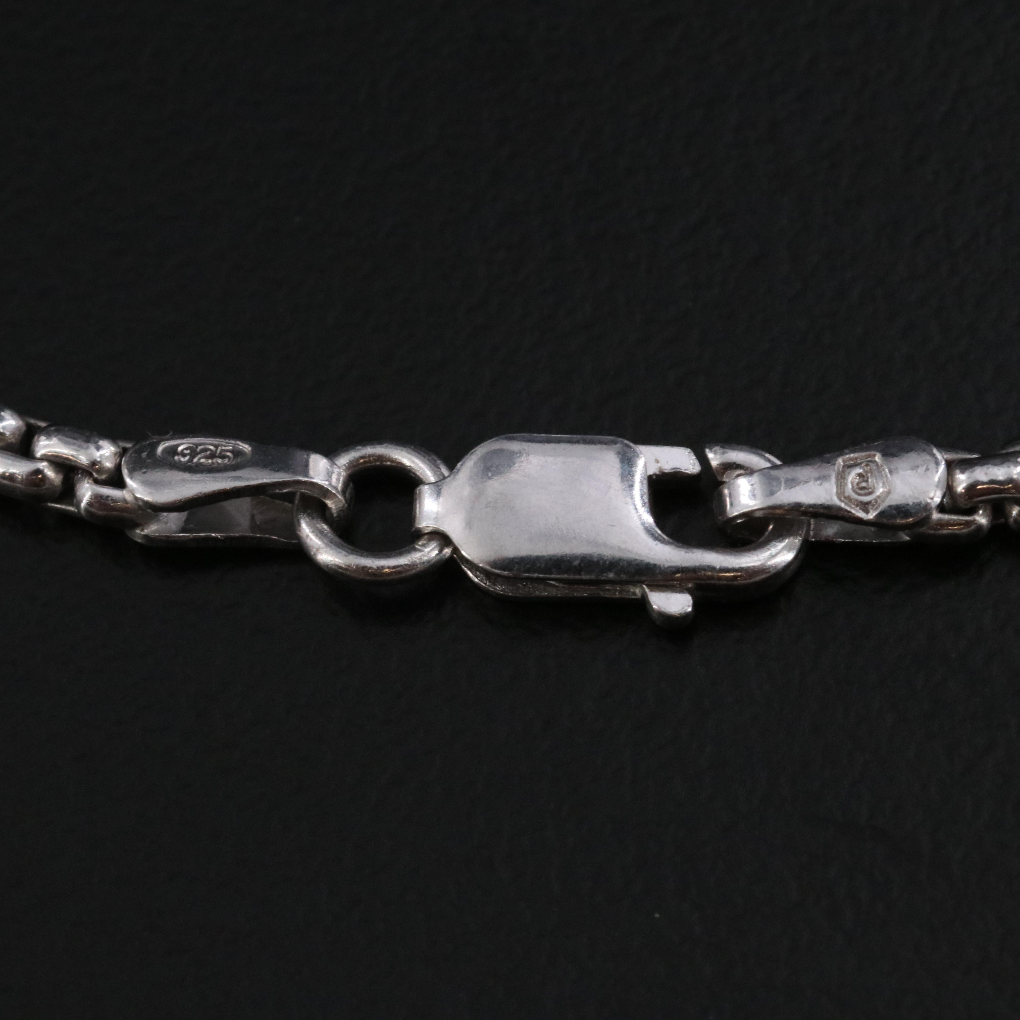 Sterling Pendant Necklace Including Smoky Quartz, Topaz and Sapphire