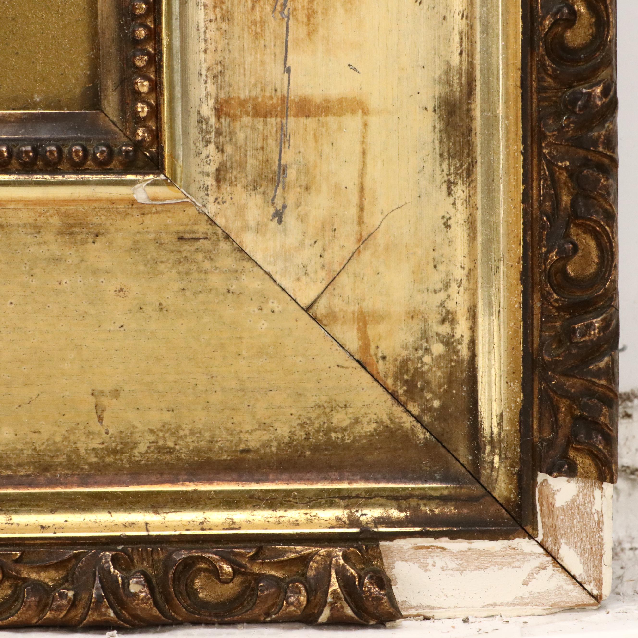 Impressionistic Style Landscape Watercolor Painting with Sunset