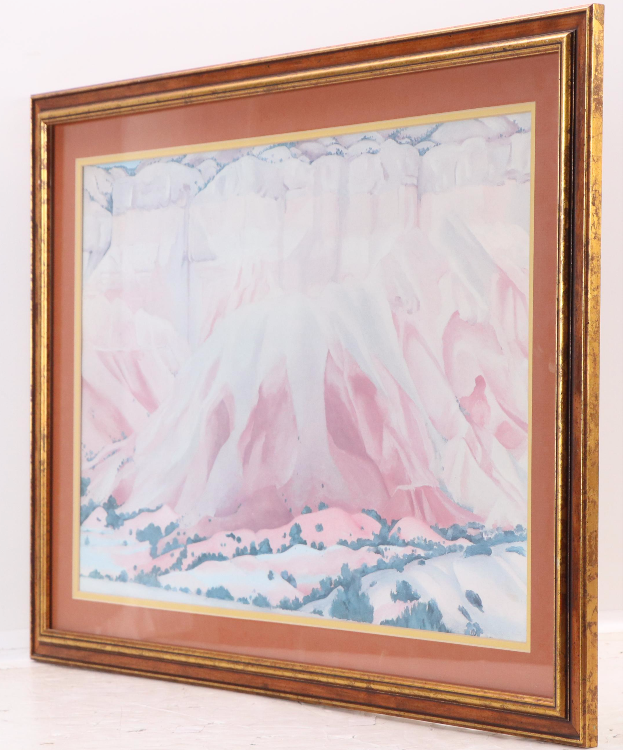 Offset Lithograph After Georgia O'Keeffe "Red and Yellow Cliffs"