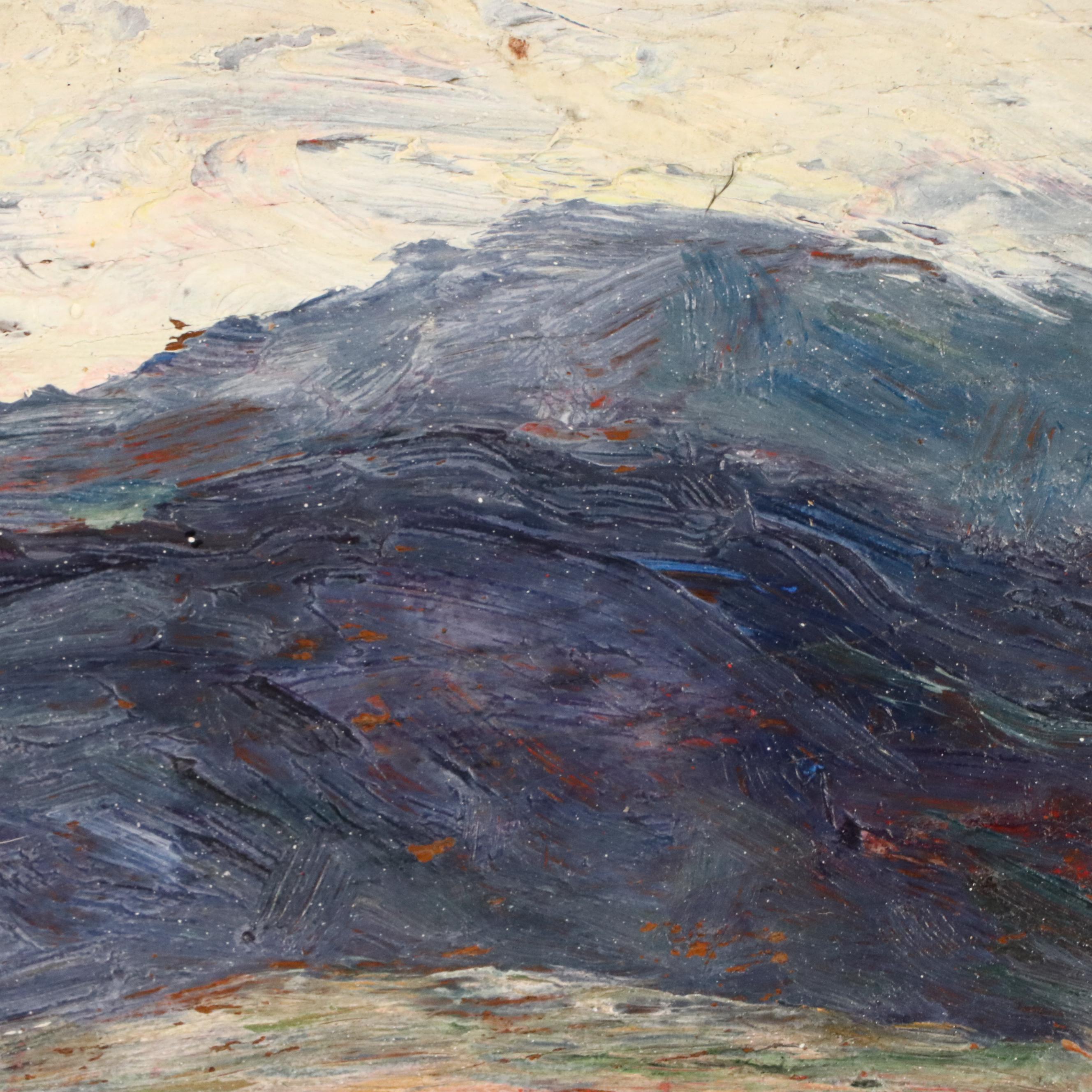 Marie Martelli-Chautard Impressionistic Oil Landscape, Early 20th Century