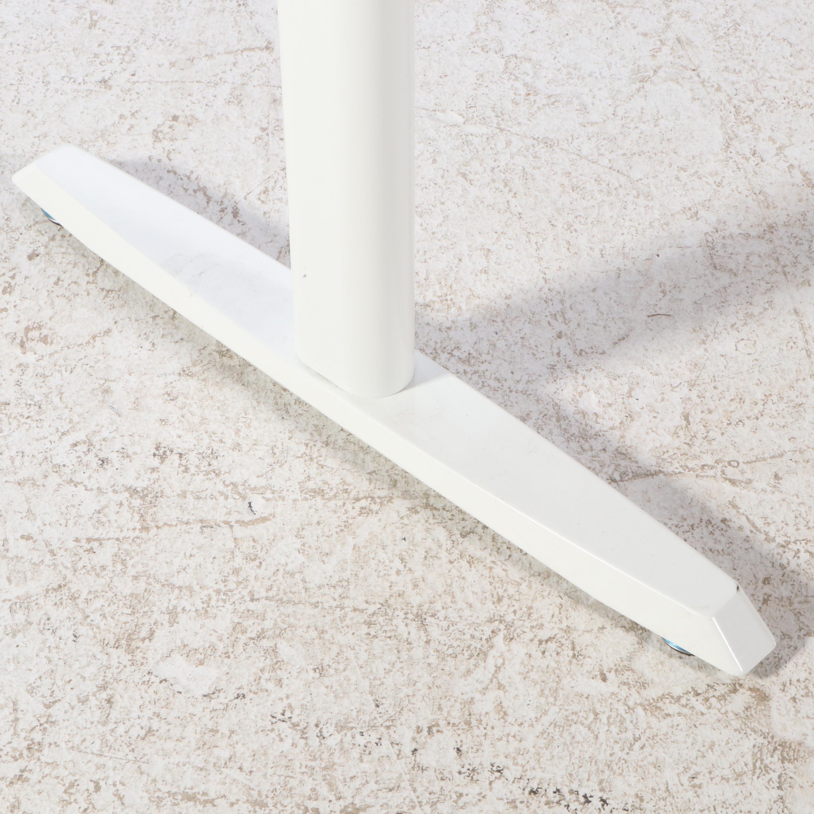 Contemporary Metal and Laminate Adjustable Height Desk