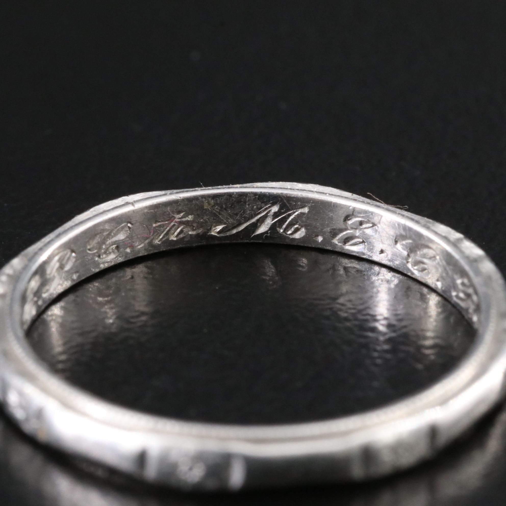 Vintage Platinum Floral Band